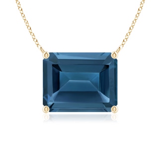 Emerald Cut AA London Blue Topaz