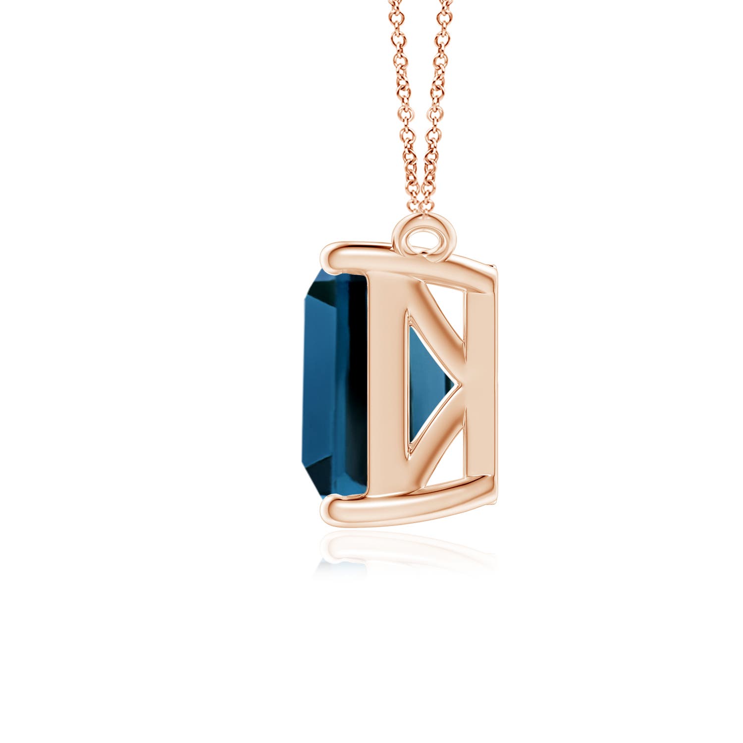 AAA - London Blue Topaz / 4 CT / 14 KT Rose Gold