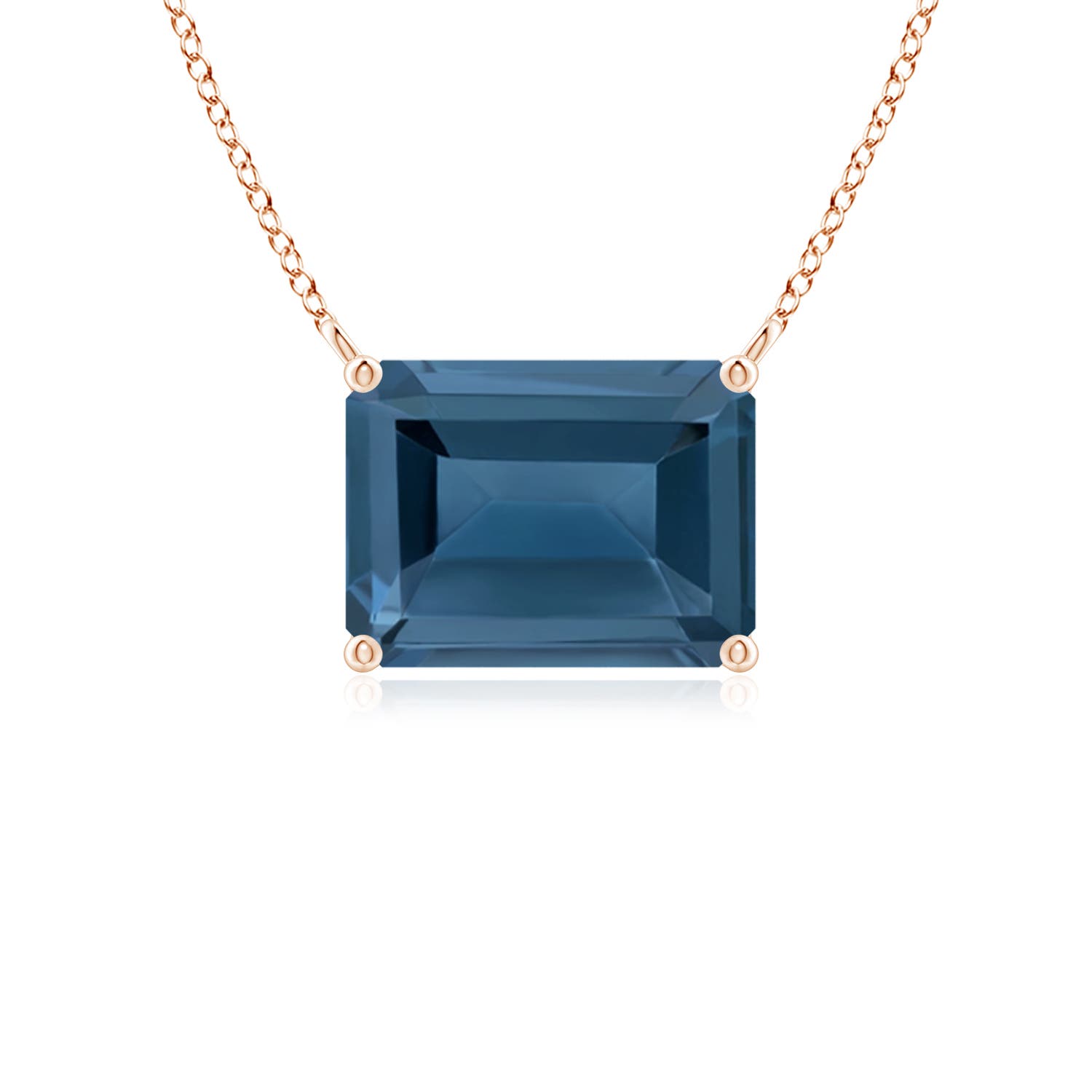 A - London Blue Topaz / 1.95 CT / 14 KT Rose Gold