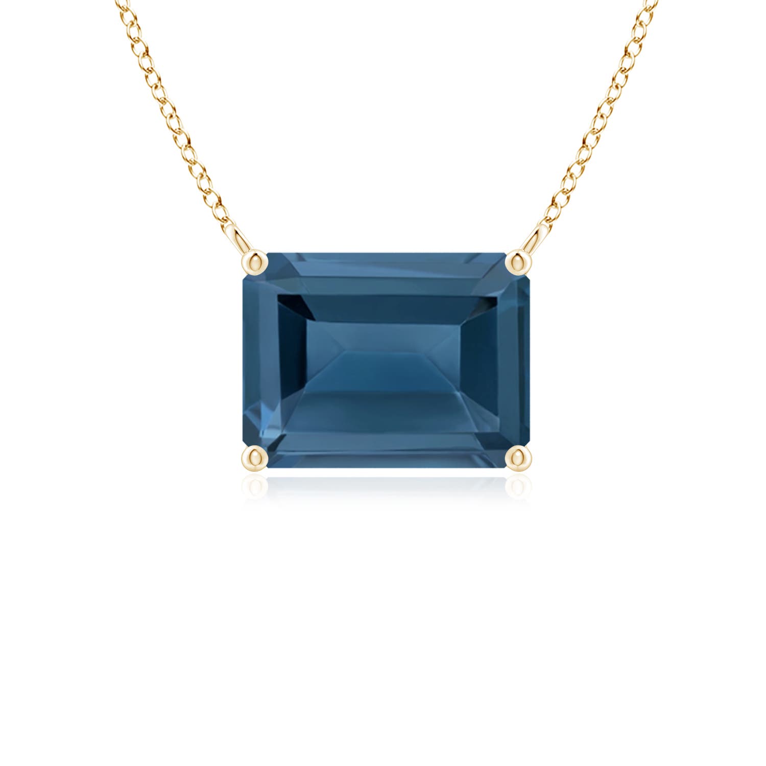 A - London Blue Topaz / 1.95 CT / 14 KT Yellow Gold