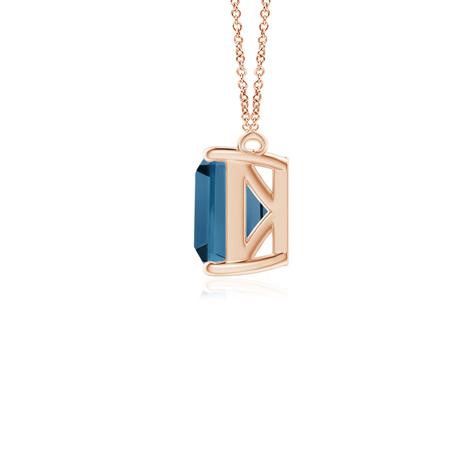 AA - London Blue Topaz / 1.95 CT / 14 KT Rose Gold