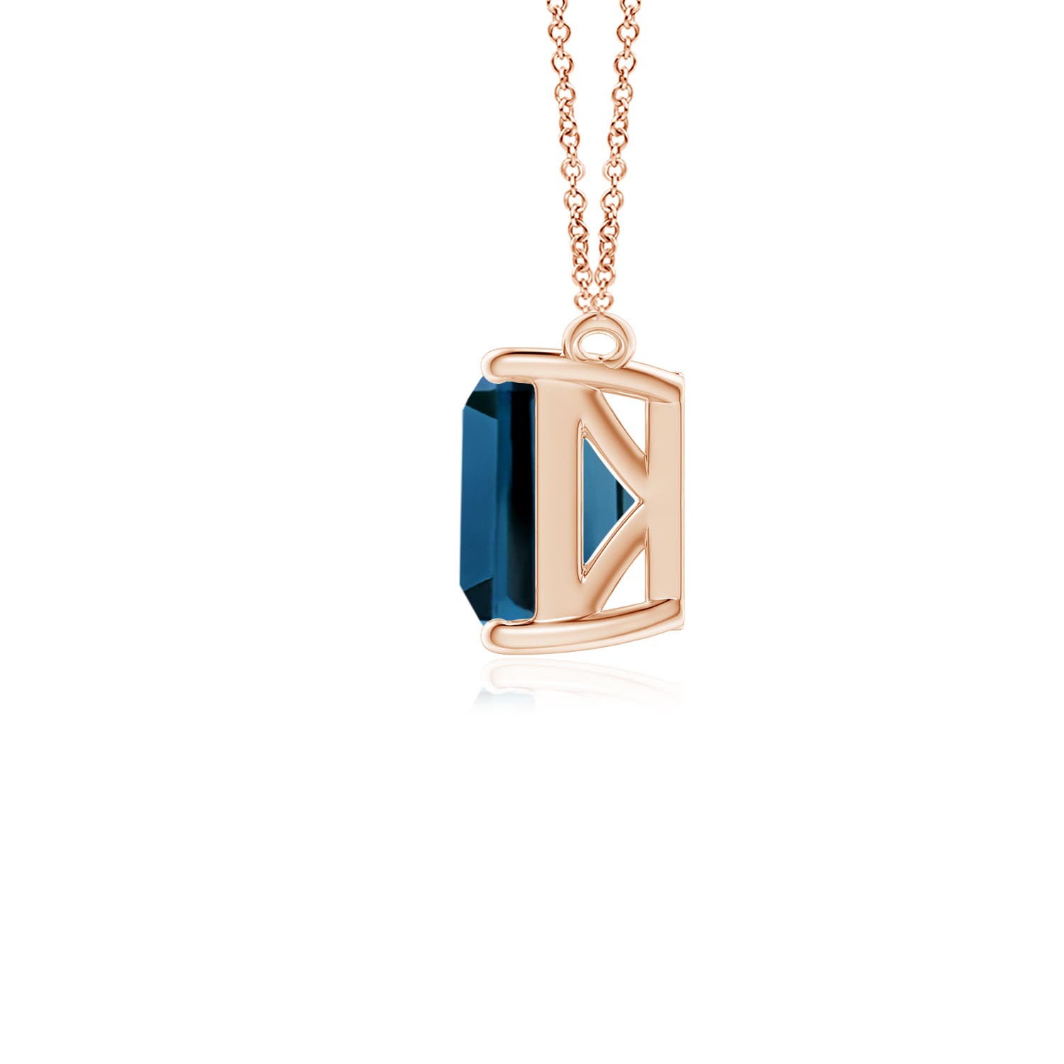 AAA - London Blue Topaz / 1.95 CT / 14 KT Rose Gold