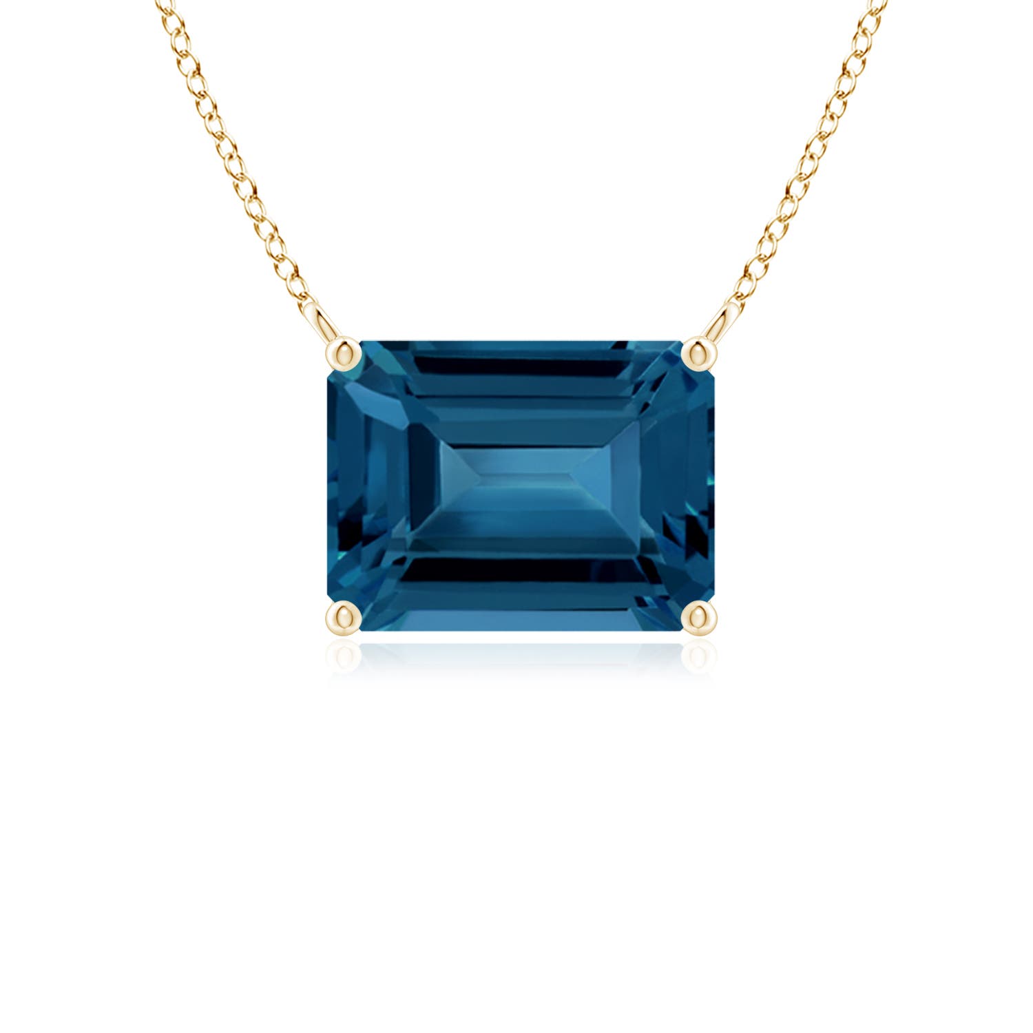 AAA - London Blue Topaz / 1.95 CT / 14 KT Yellow Gold