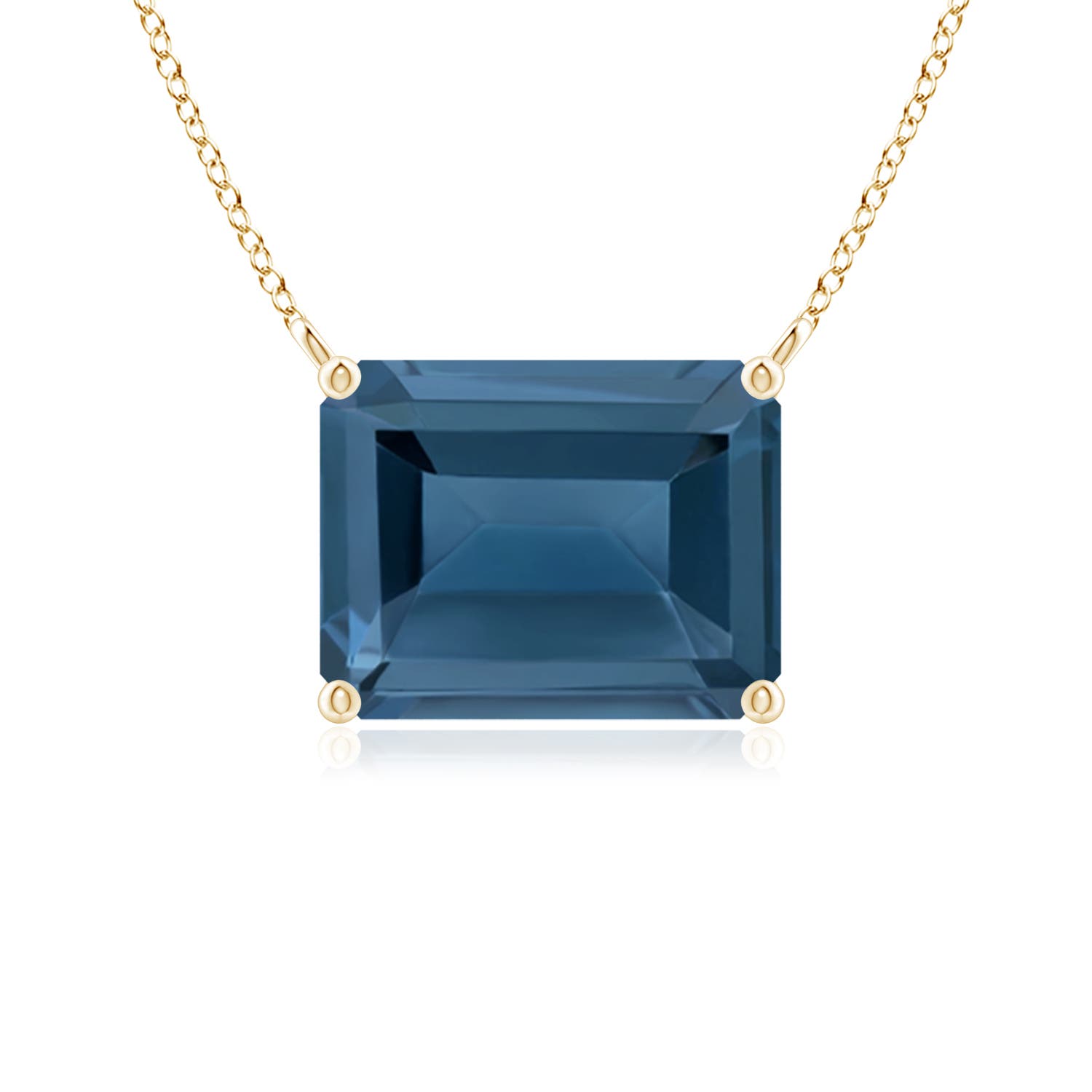 A - London Blue Topaz / 2.75 CT / 14 KT Yellow Gold