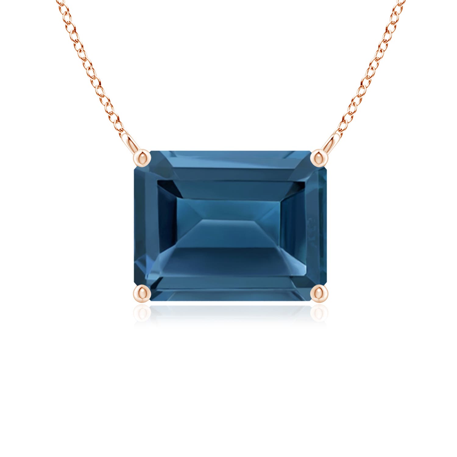 AA - London Blue Topaz / 2.75 CT / 14 KT Rose Gold