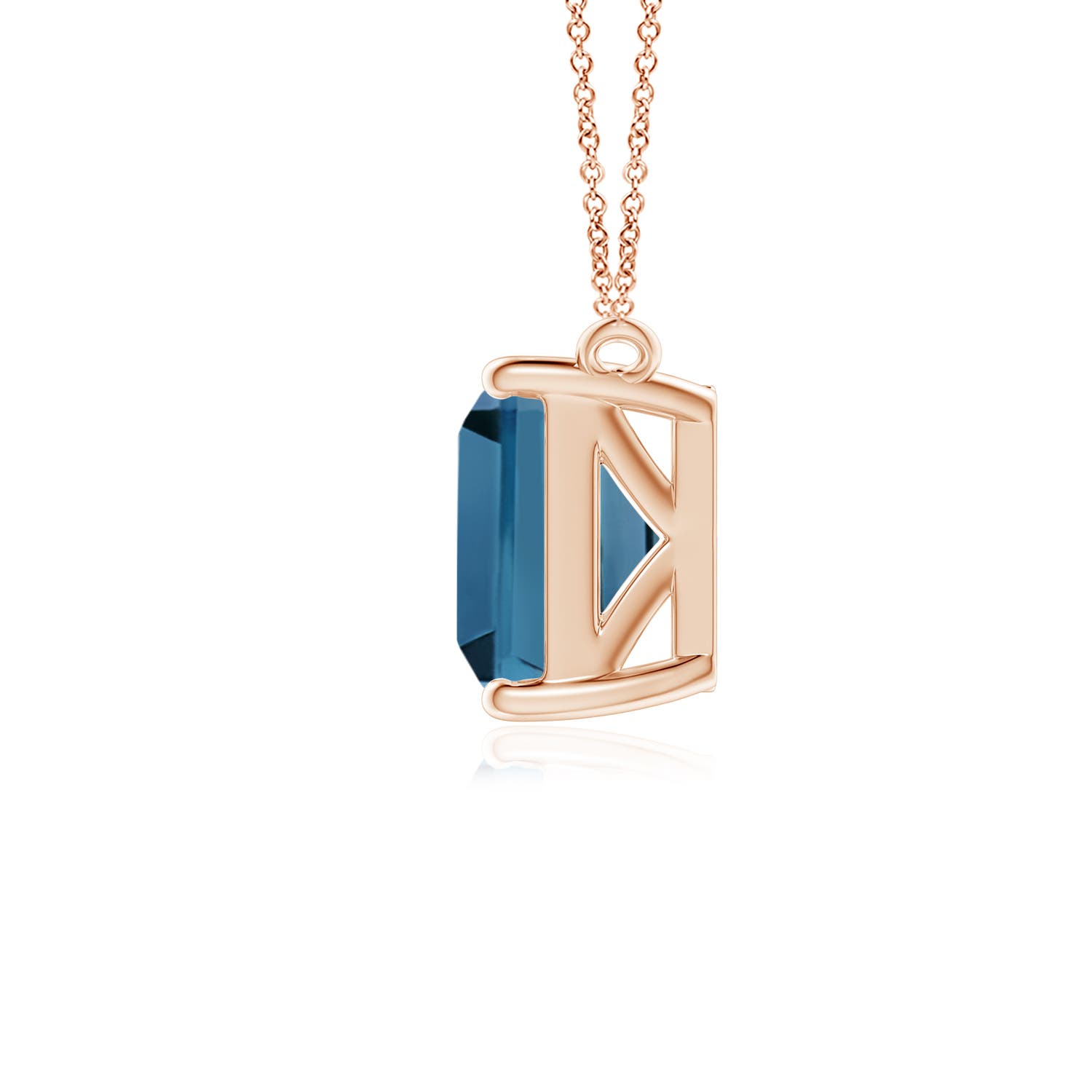 AA - London Blue Topaz / 2.75 CT / 14 KT Rose Gold