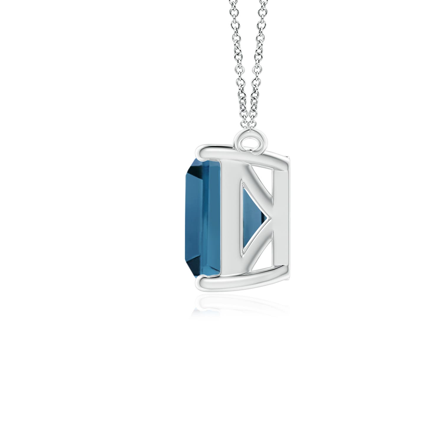 AA - London Blue Topaz / 2.75 CT / 14 KT White Gold