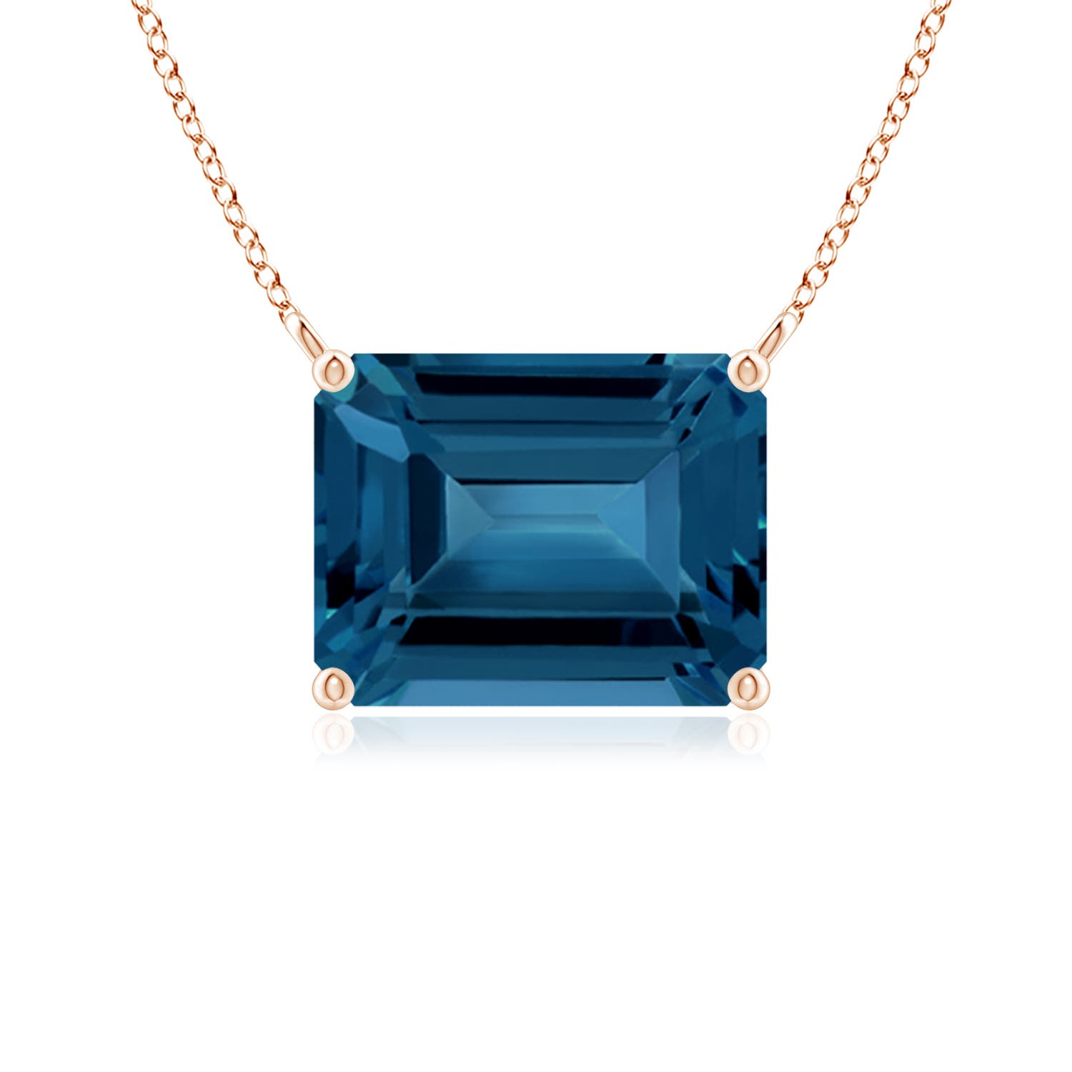 AAA - London Blue Topaz / 2.75 CT / 14 KT Rose Gold