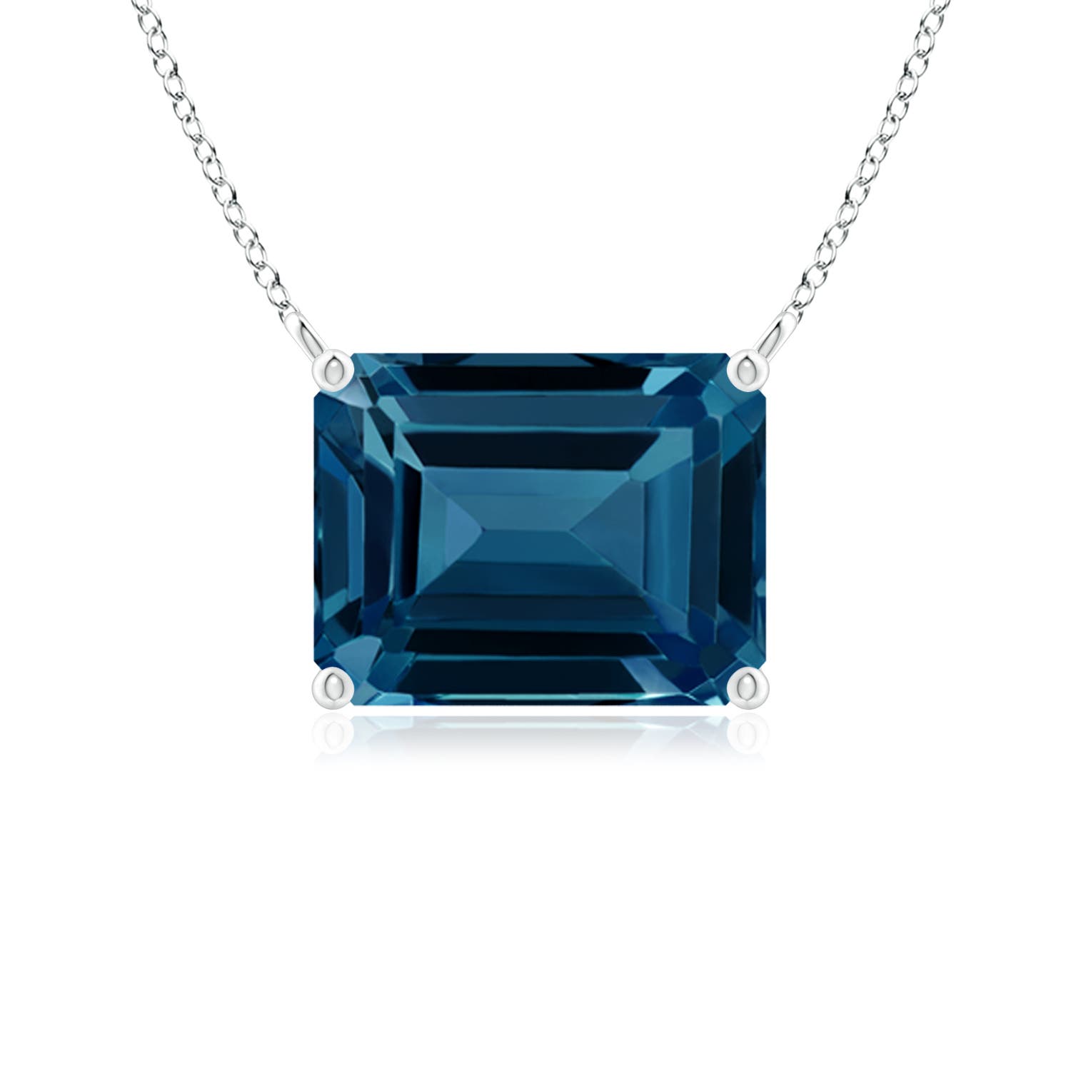 AAAA - London Blue Topaz / 2.75 CT / 14 KT White Gold