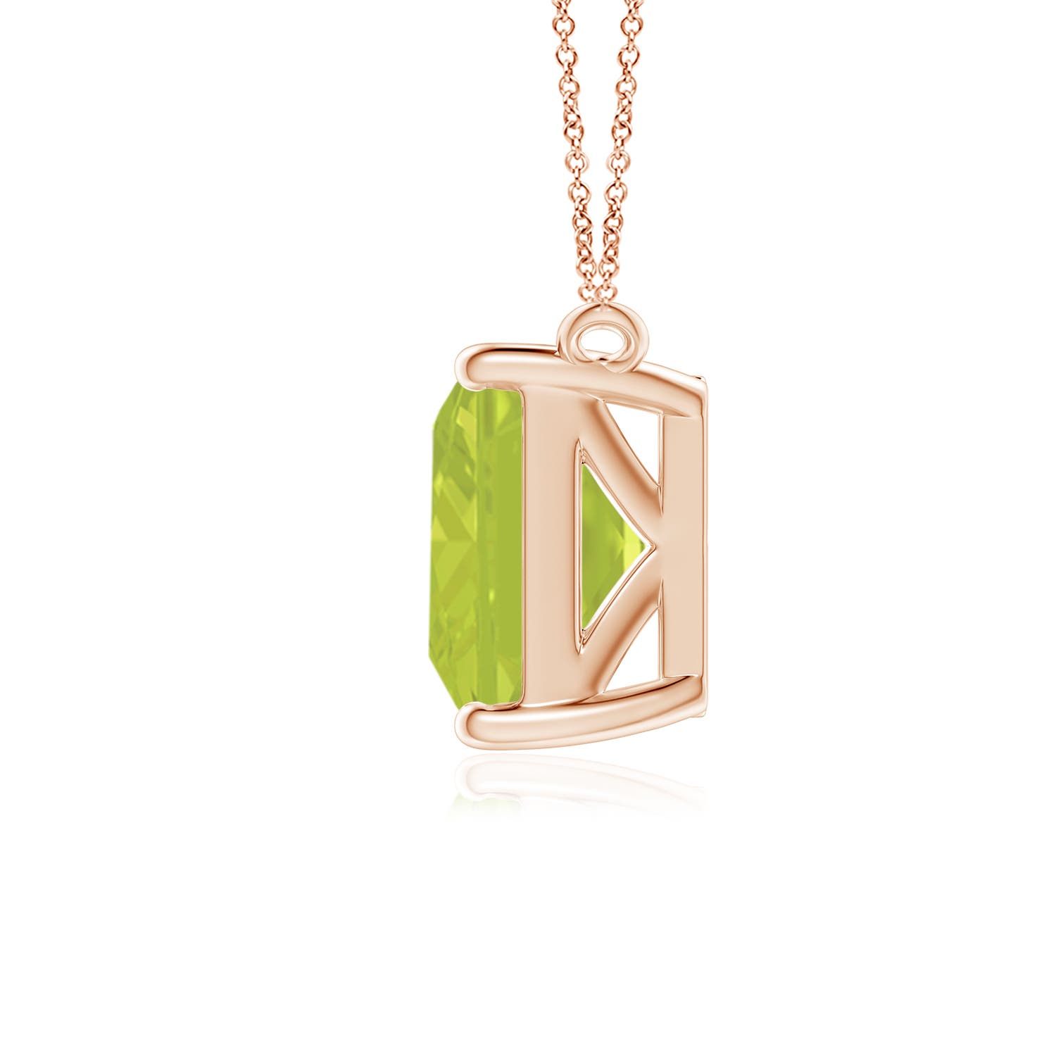 A - Peridot / 3.3 CT / 14 KT Rose Gold