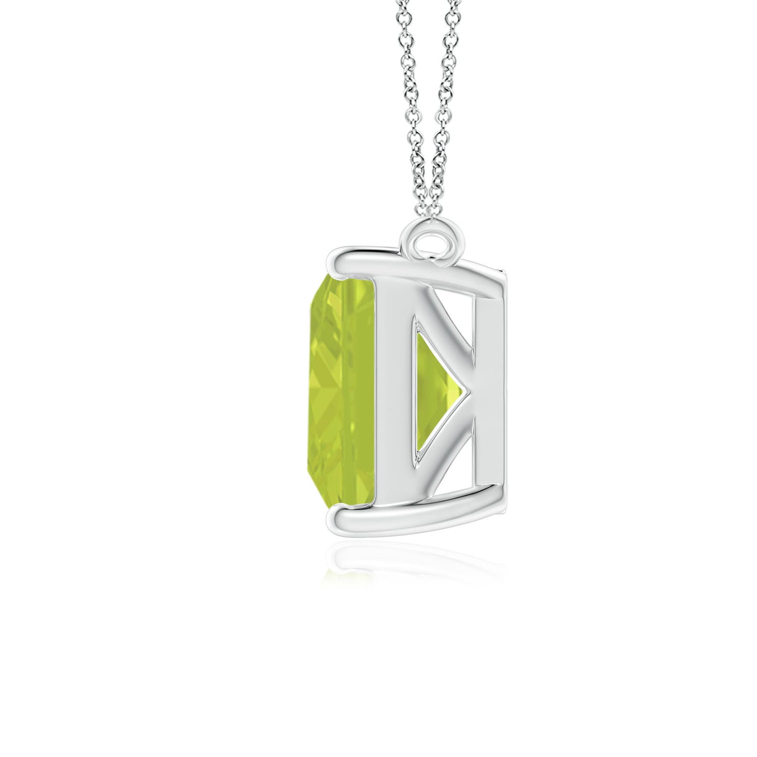 A - Peridot / 3.3 CT / 14 KT White Gold