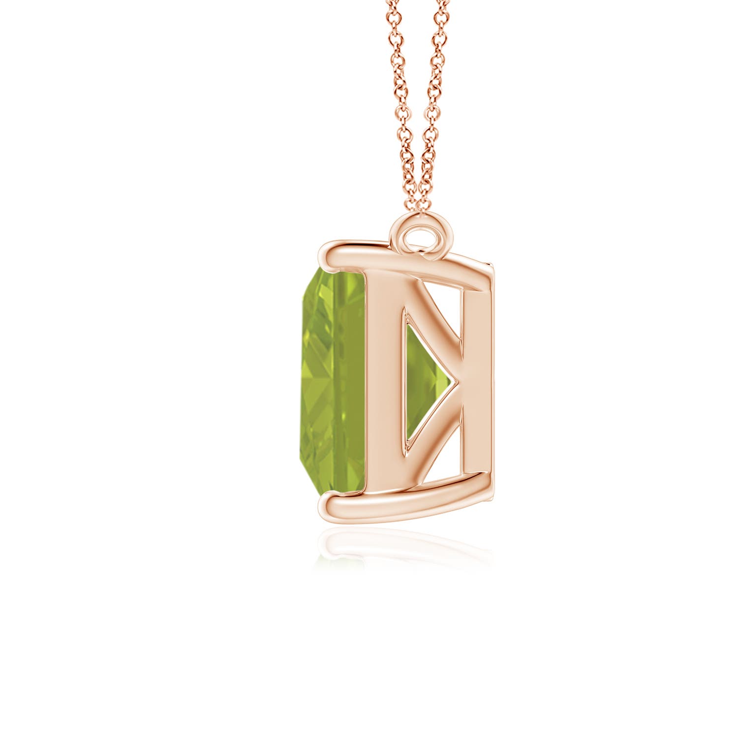 AA - Peridot / 3.3 CT / 14 KT Rose Gold