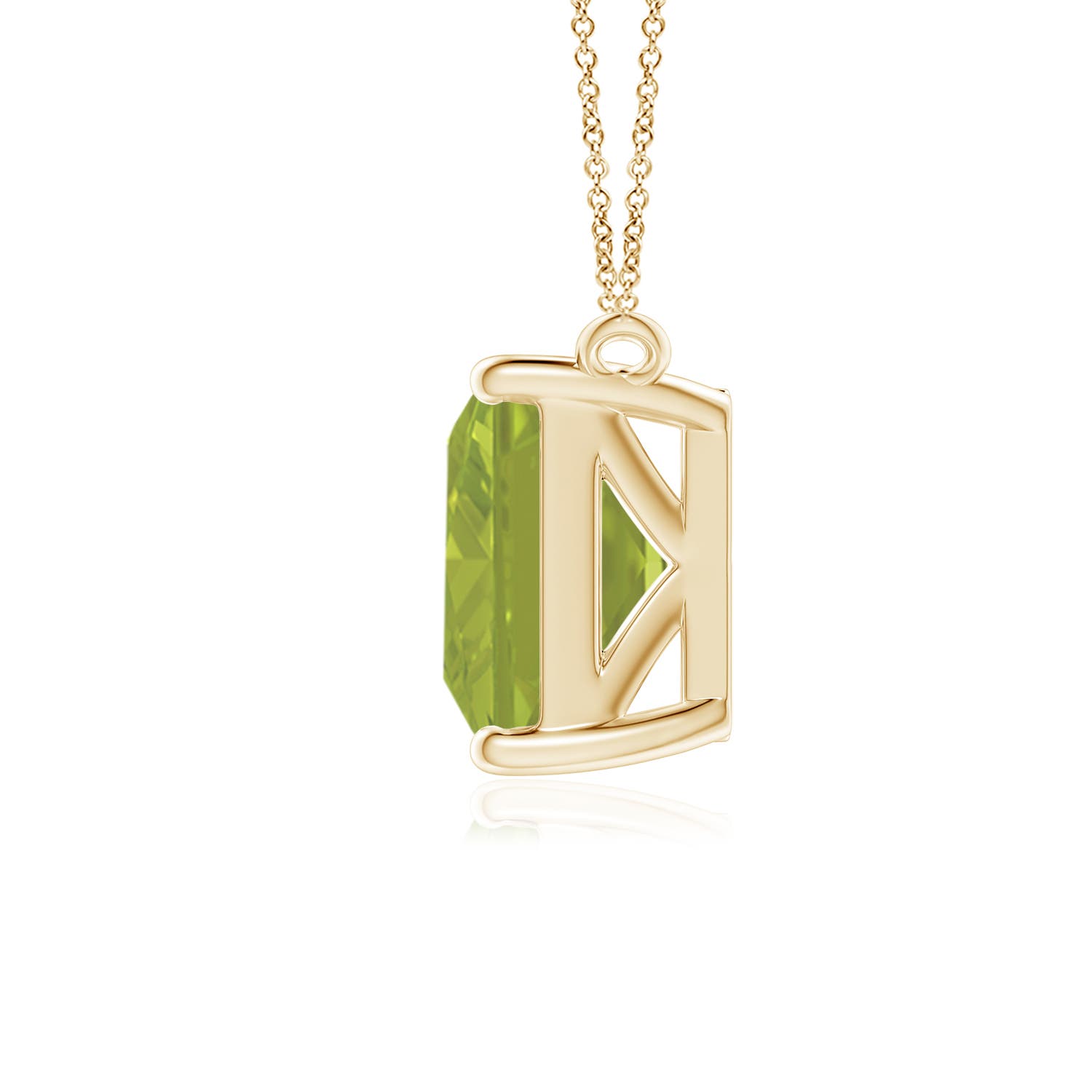 AA - Peridot / 3.3 CT / 14 KT Yellow Gold