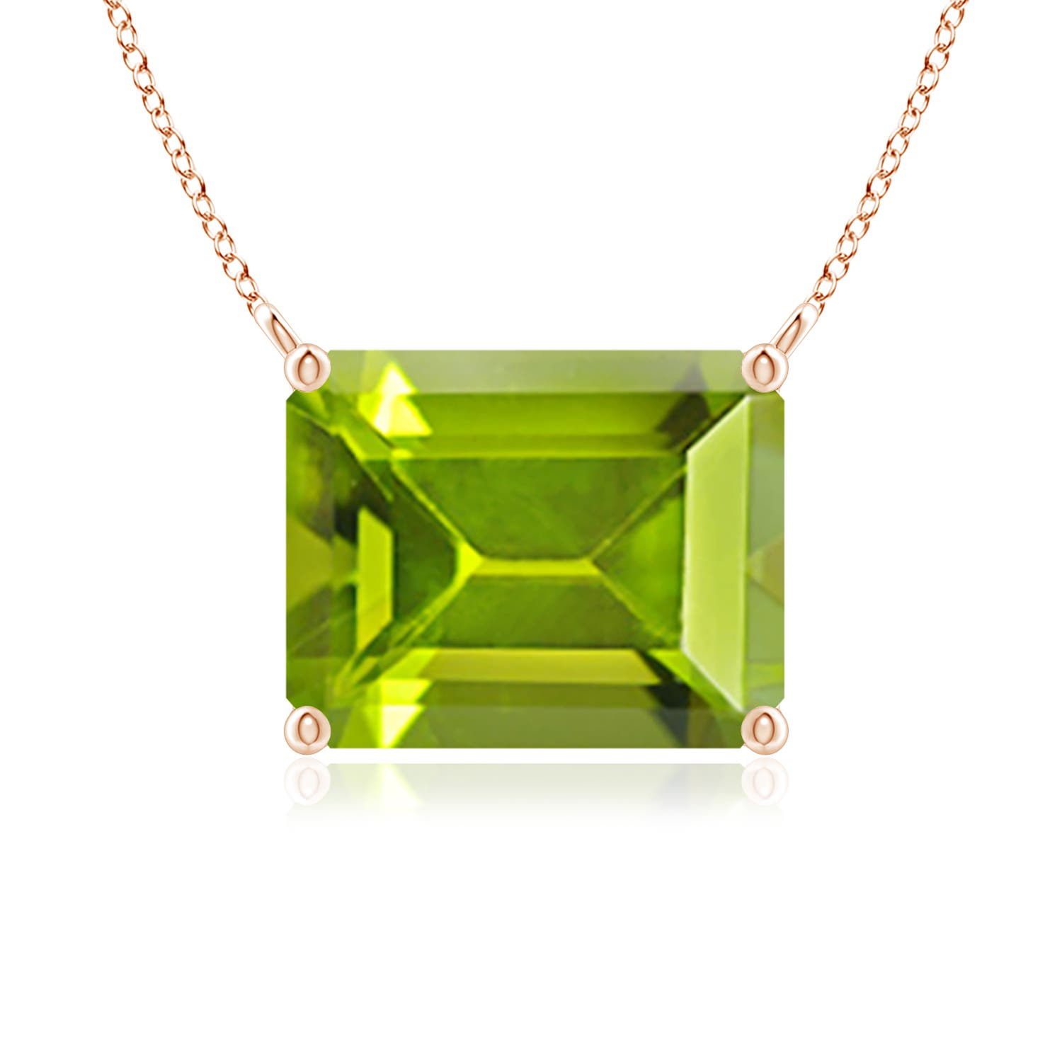 AAA - Peridot / 3.3 CT / 14 KT Rose Gold