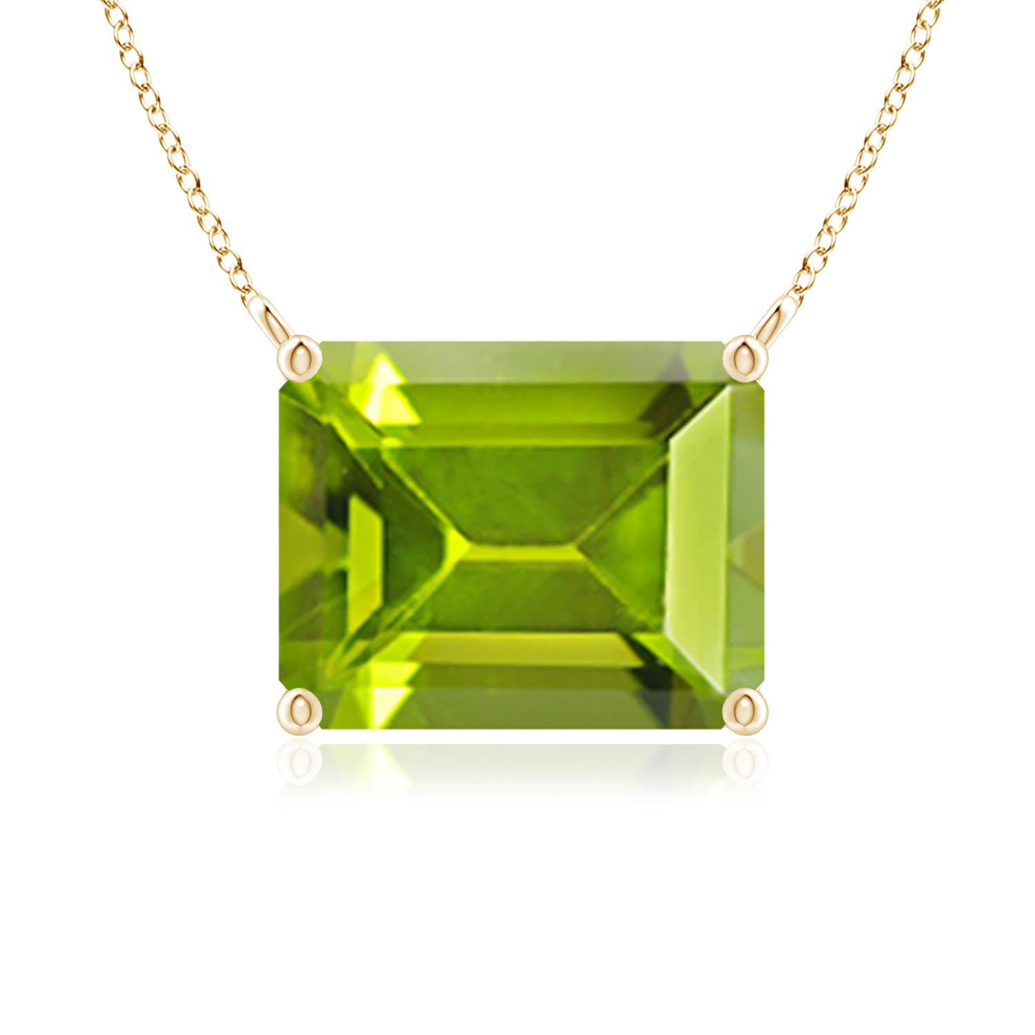 AAA - Peridot / 3.3 CT / 14 KT Yellow Gold