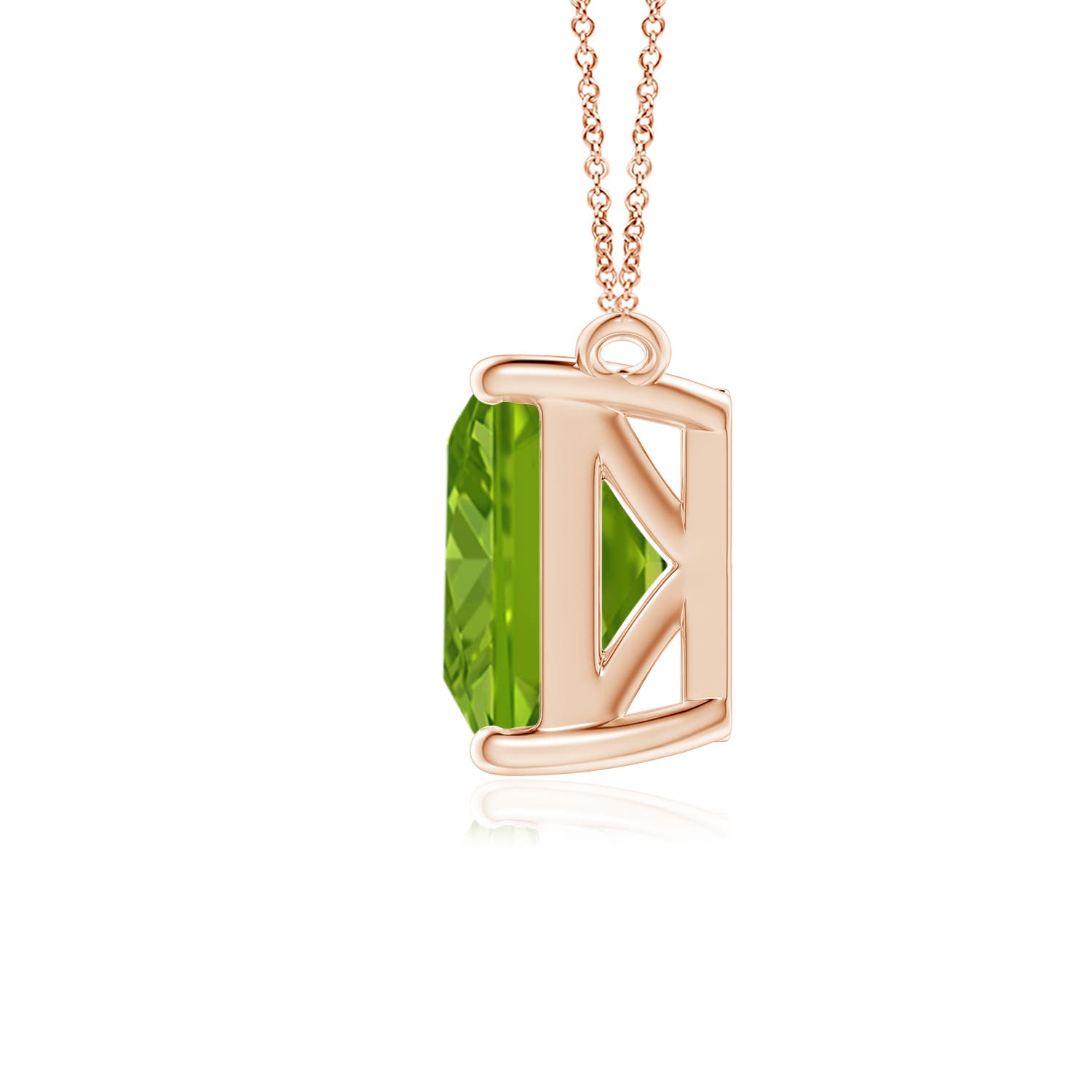 AAAA - Peridot / 3.3 CT / 14 KT Rose Gold