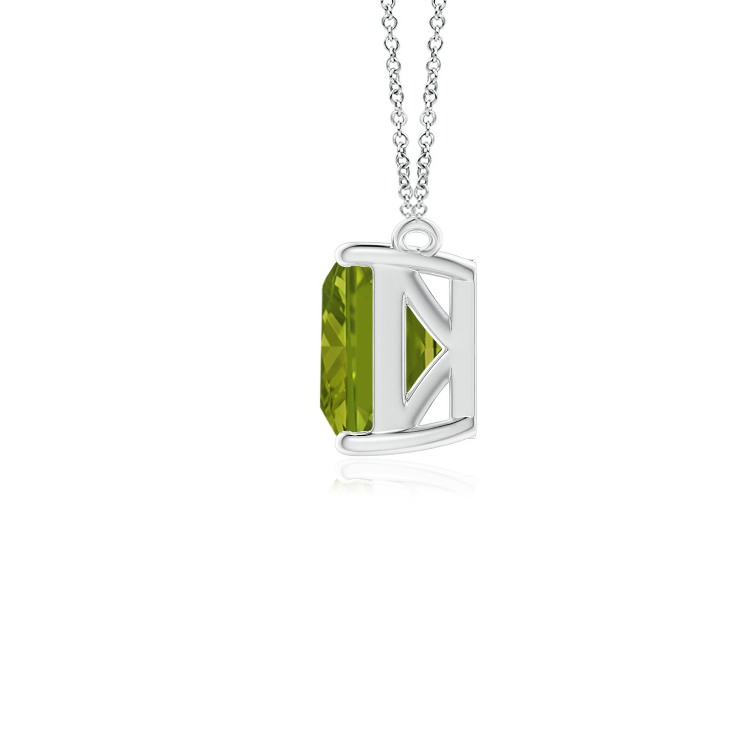 AAA - Peridot / 1.6 CT / 14 KT White Gold