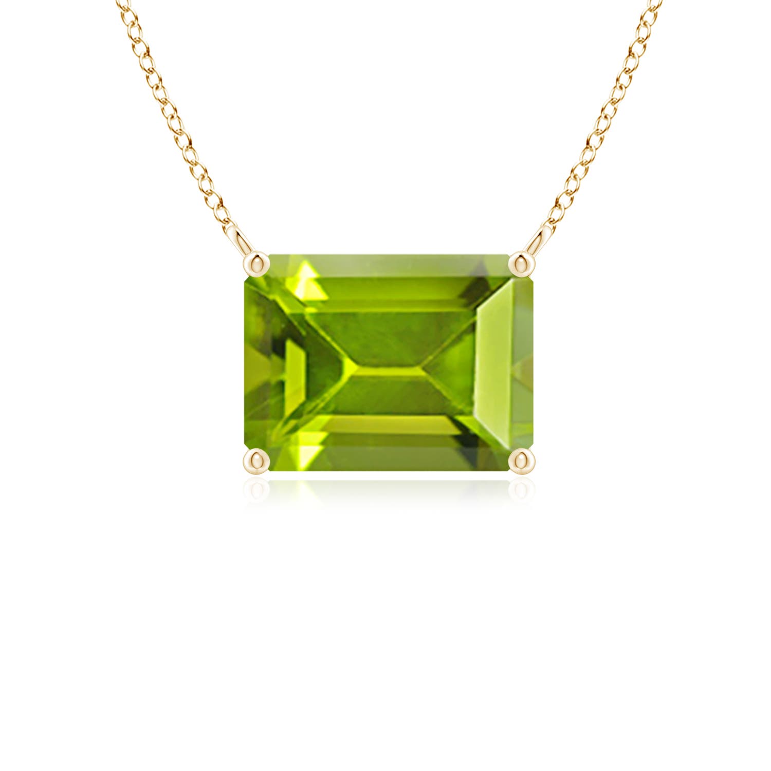 AAA - Peridot / 1.6 CT / 14 KT Yellow Gold