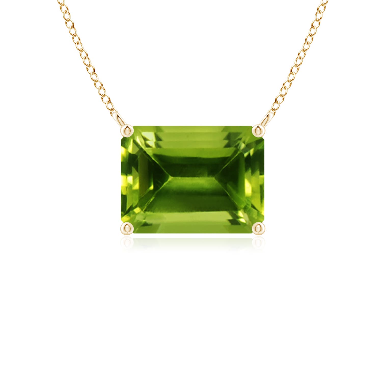 AAAA - Peridot / 1.6 CT / 14 KT Yellow Gold