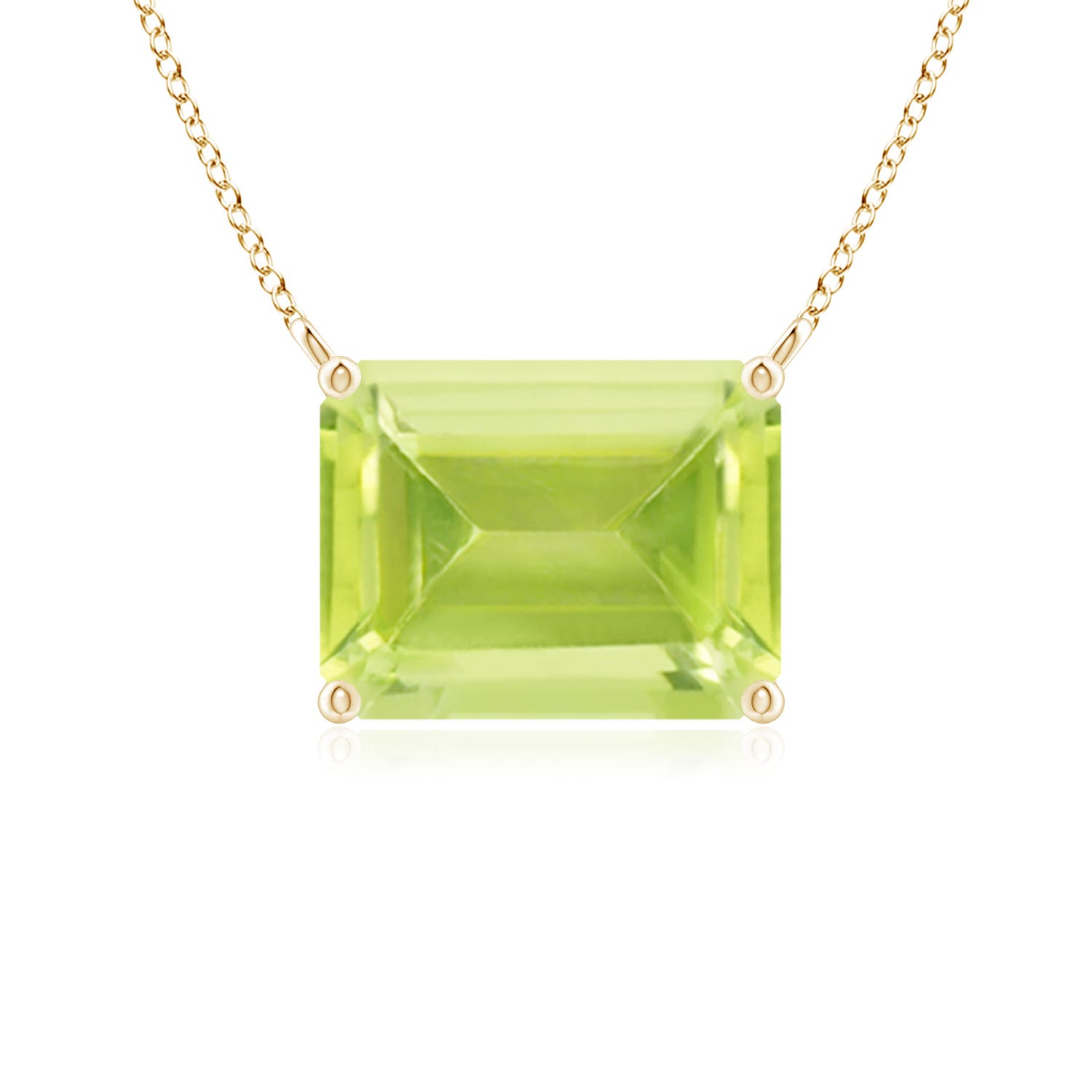 A - Peridot / 2.35 CT / 14 KT Yellow Gold