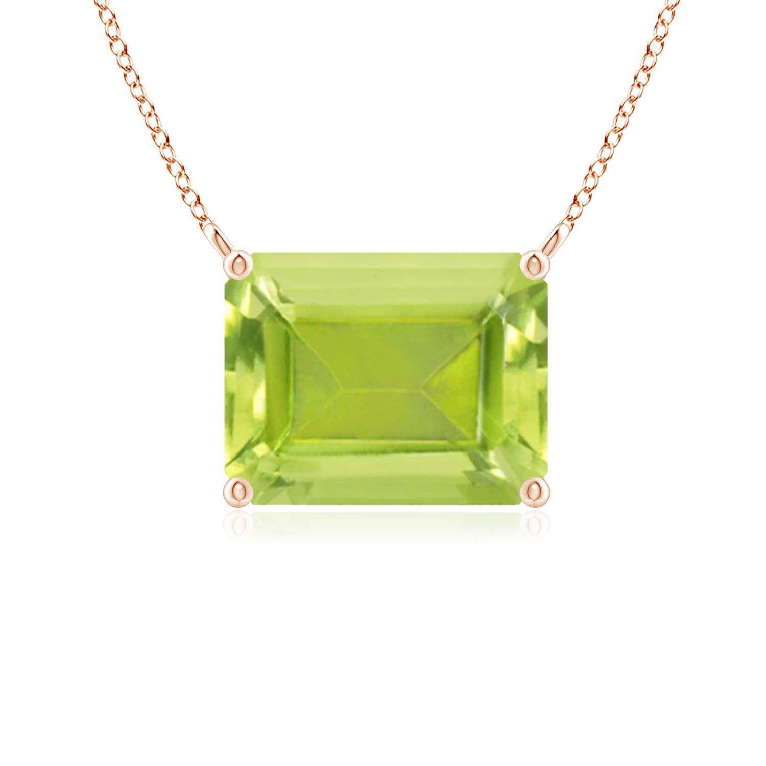 AA - Peridot / 2.35 CT / 14 KT Rose Gold