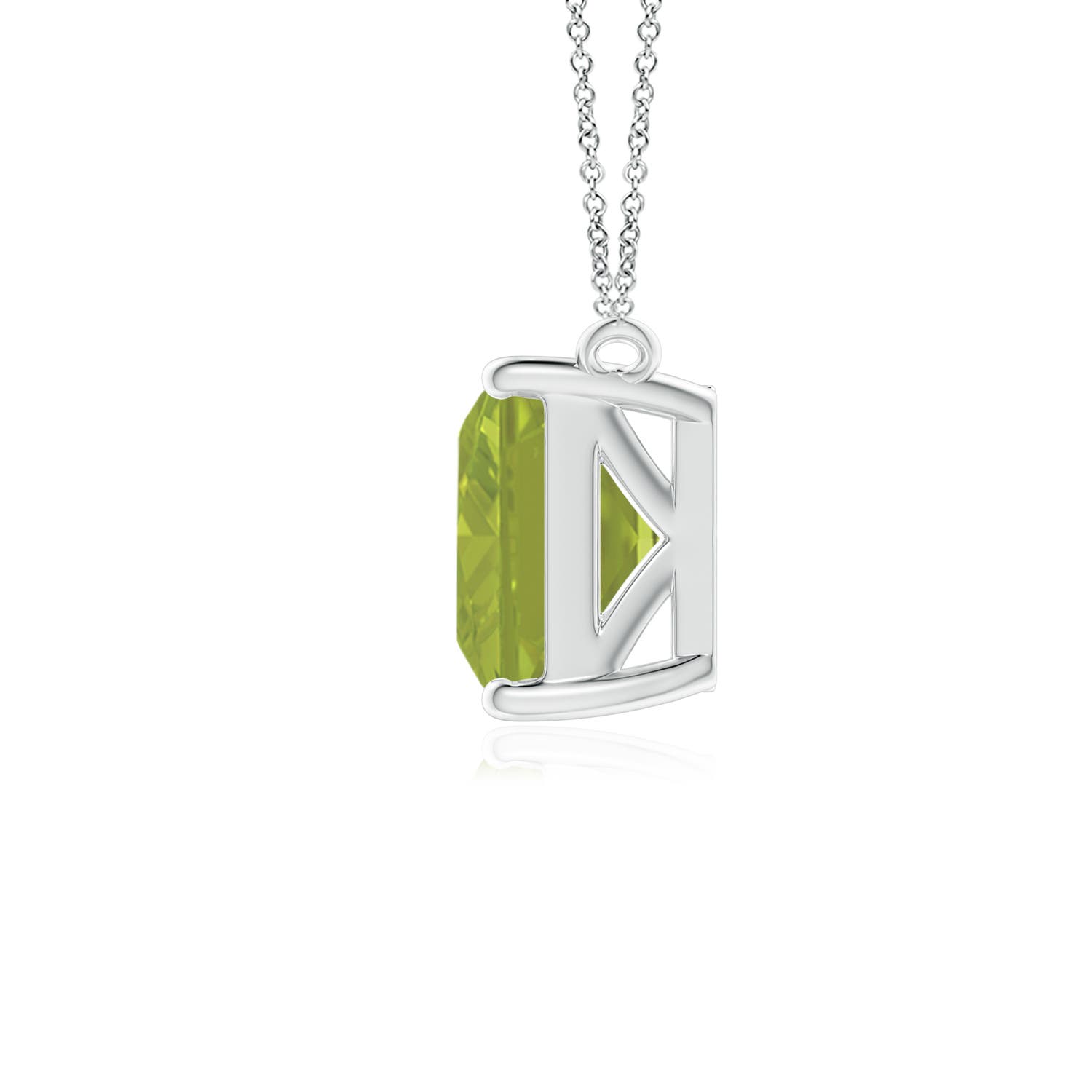 AA - Peridot / 2.35 CT / 14 KT White Gold