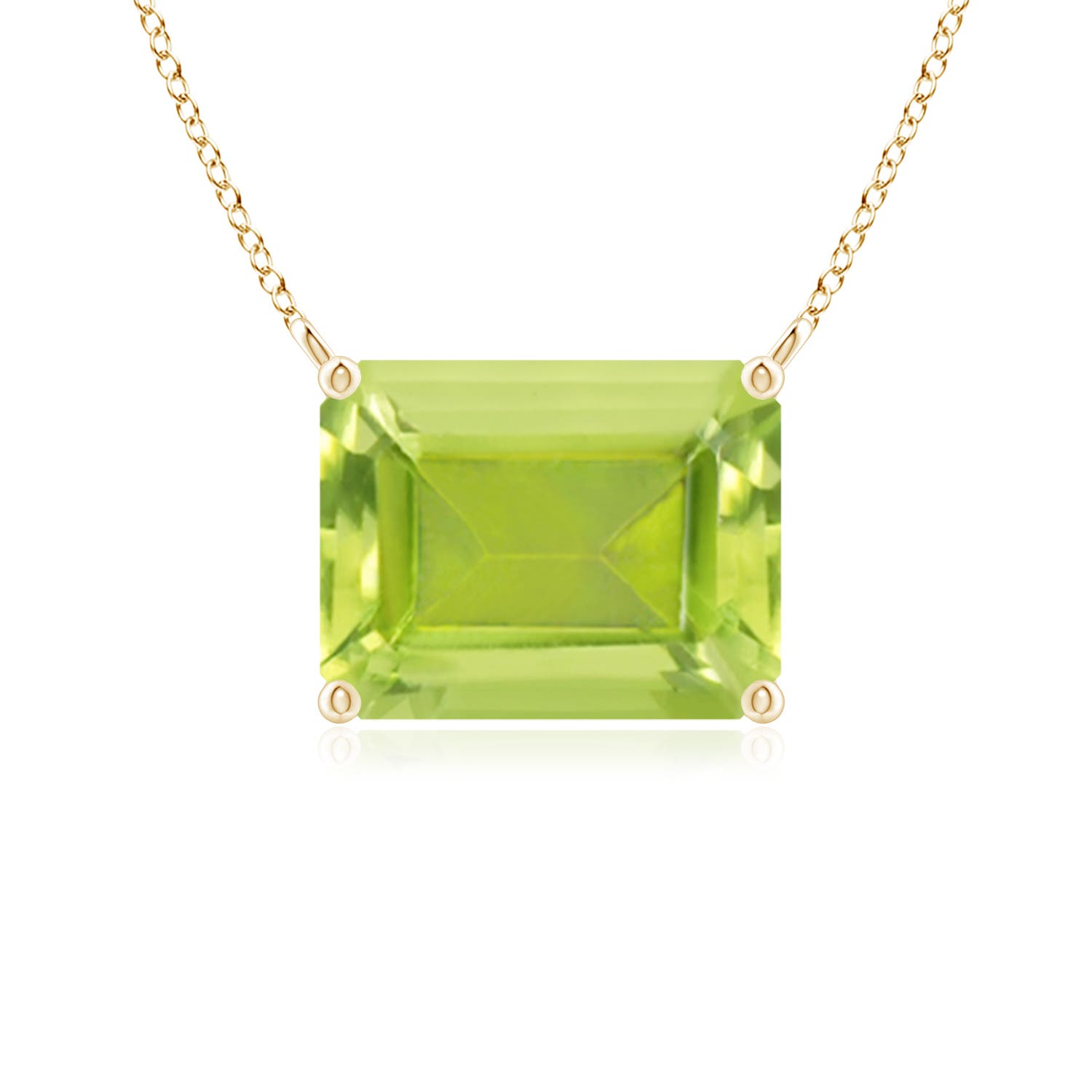 AA - Peridot / 2.35 CT / 14 KT Yellow Gold