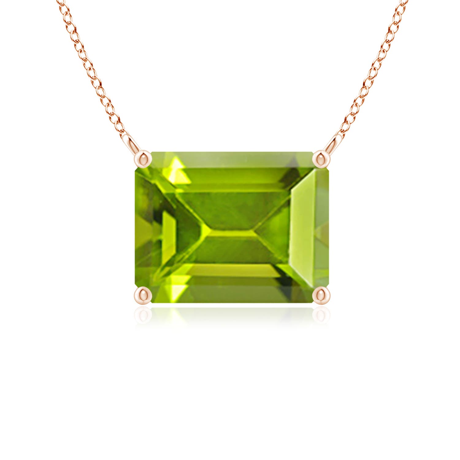 AAA - Peridot / 2.35 CT / 14 KT Rose Gold