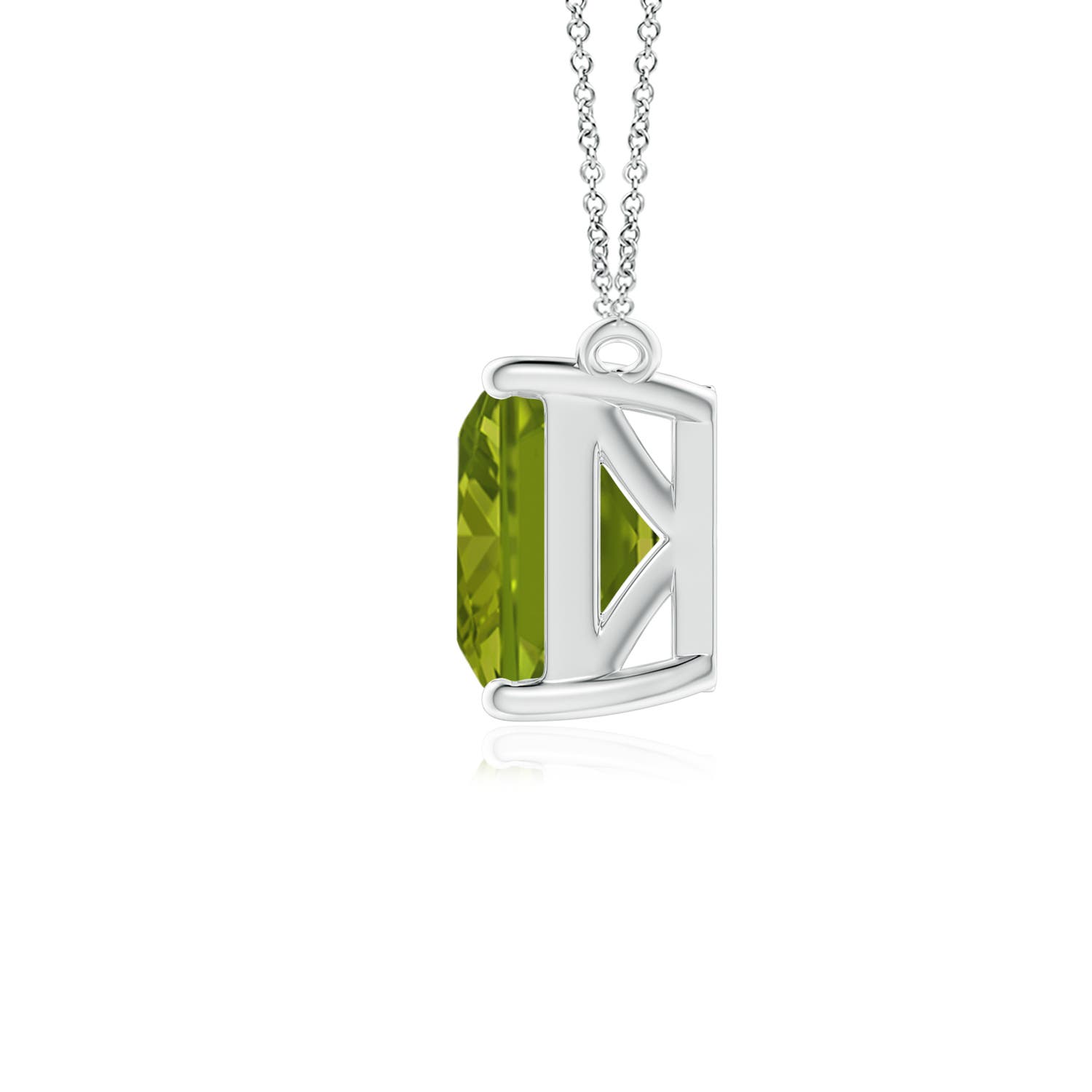 AAA - Peridot / 2.35 CT / 14 KT White Gold