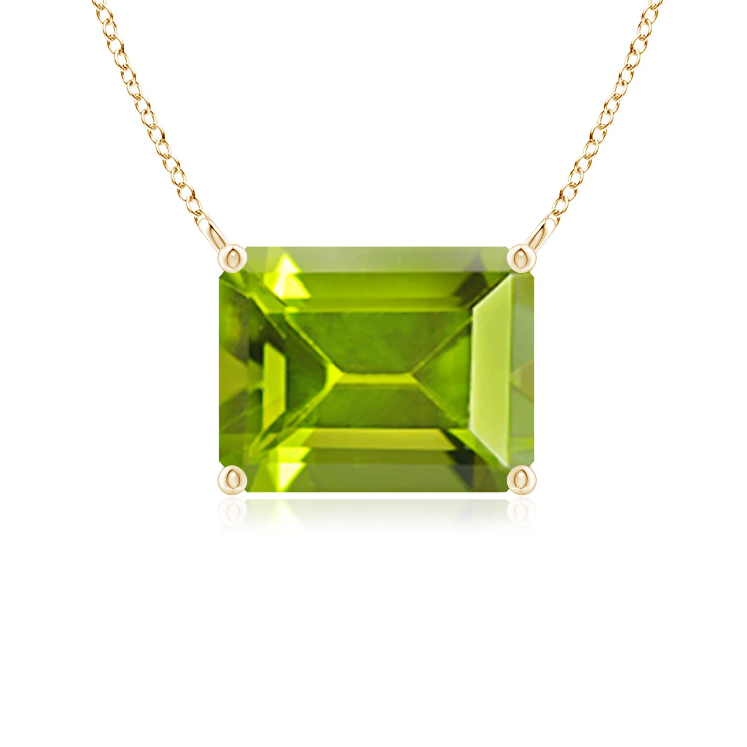 AAA - Peridot / 2.35 CT / 14 KT Yellow Gold