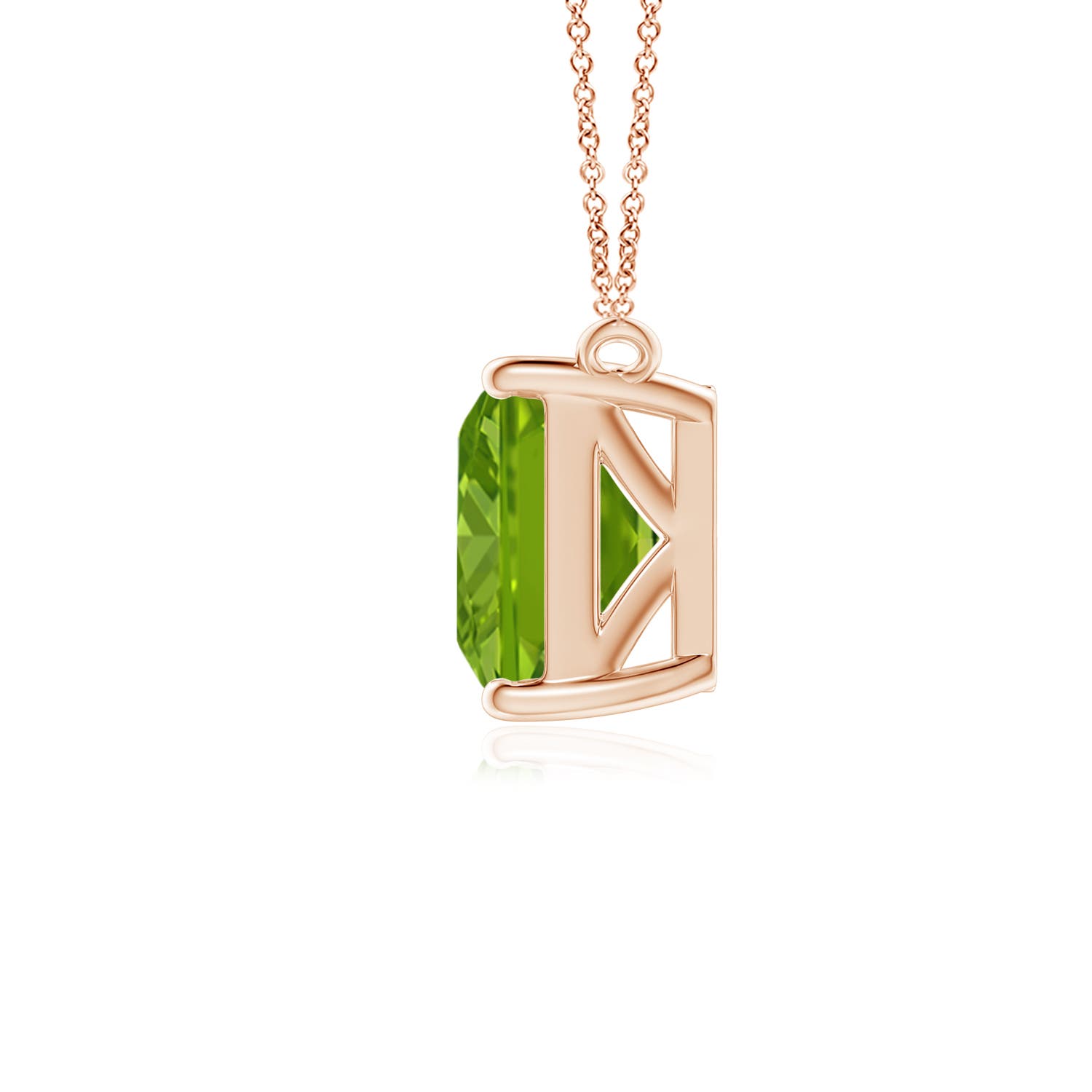 AAAA - Peridot / 2.35 CT / 14 KT Rose Gold