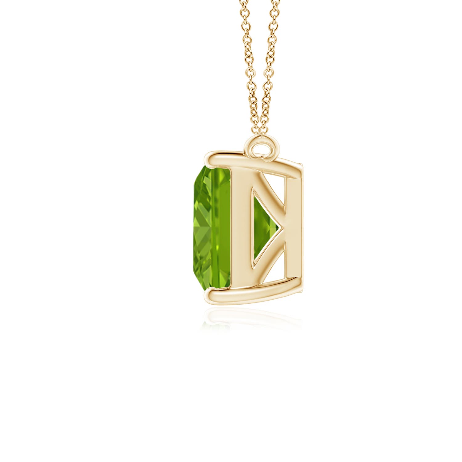 AAAA - Peridot / 2.35 CT / 14 KT Yellow Gold