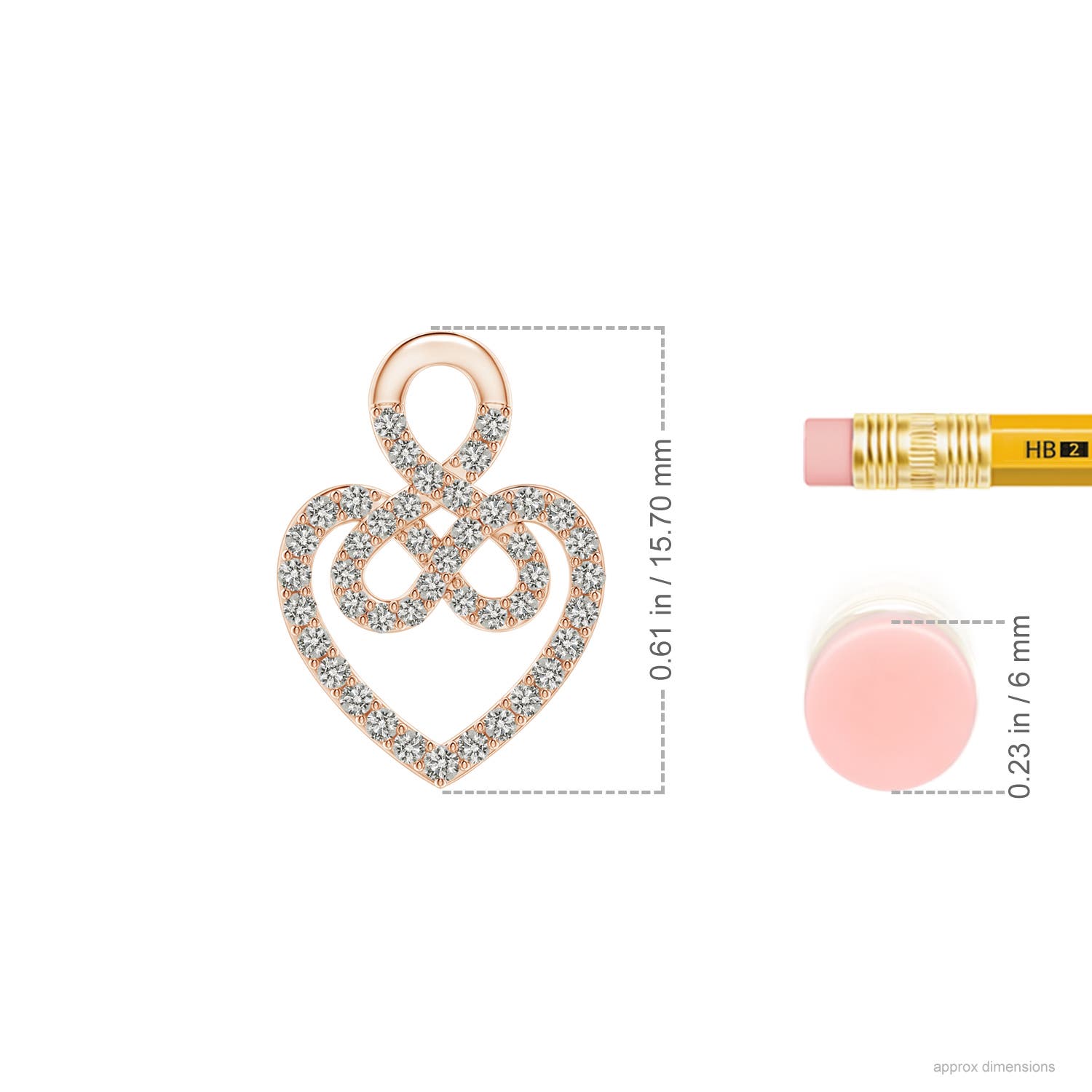 K, I3 / 0.2 CT / 14 KT Rose Gold