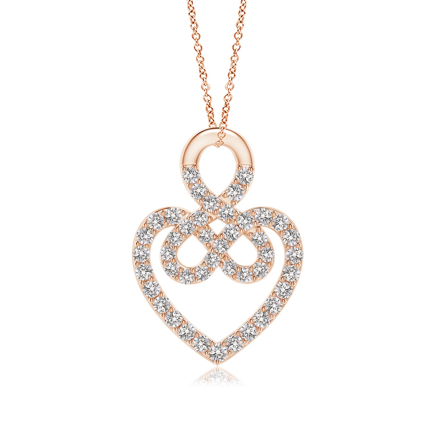 I-J, I1-I2 / 0.25 CT / 14 KT Rose Gold