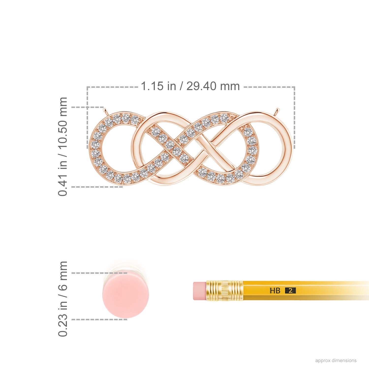 I-J, I1-I2 / 0.23 CT / 14 KT Rose Gold