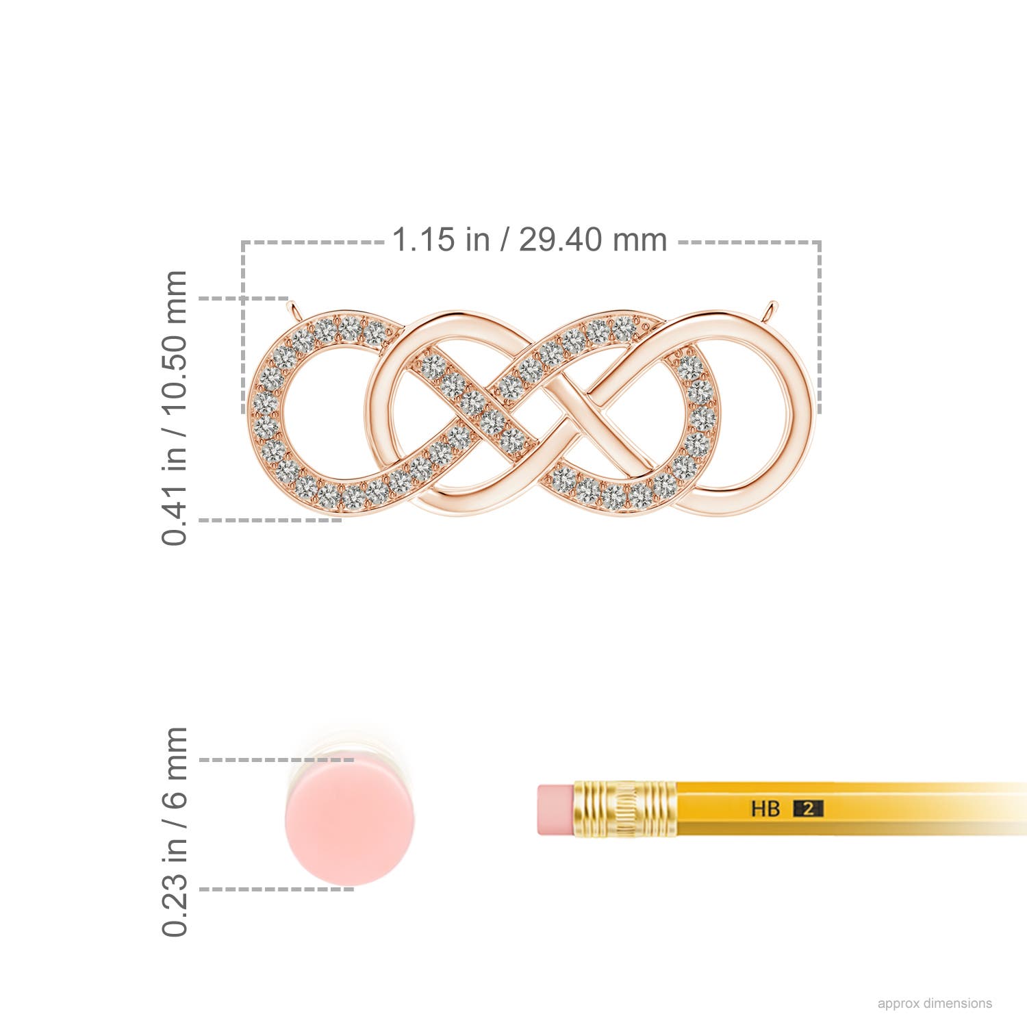 K, I3 / 0.23 CT / 14 KT Rose Gold