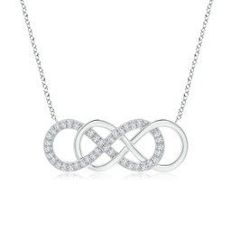 Infinity Platinum Lab Grown Diamond Necklaces & Pendants