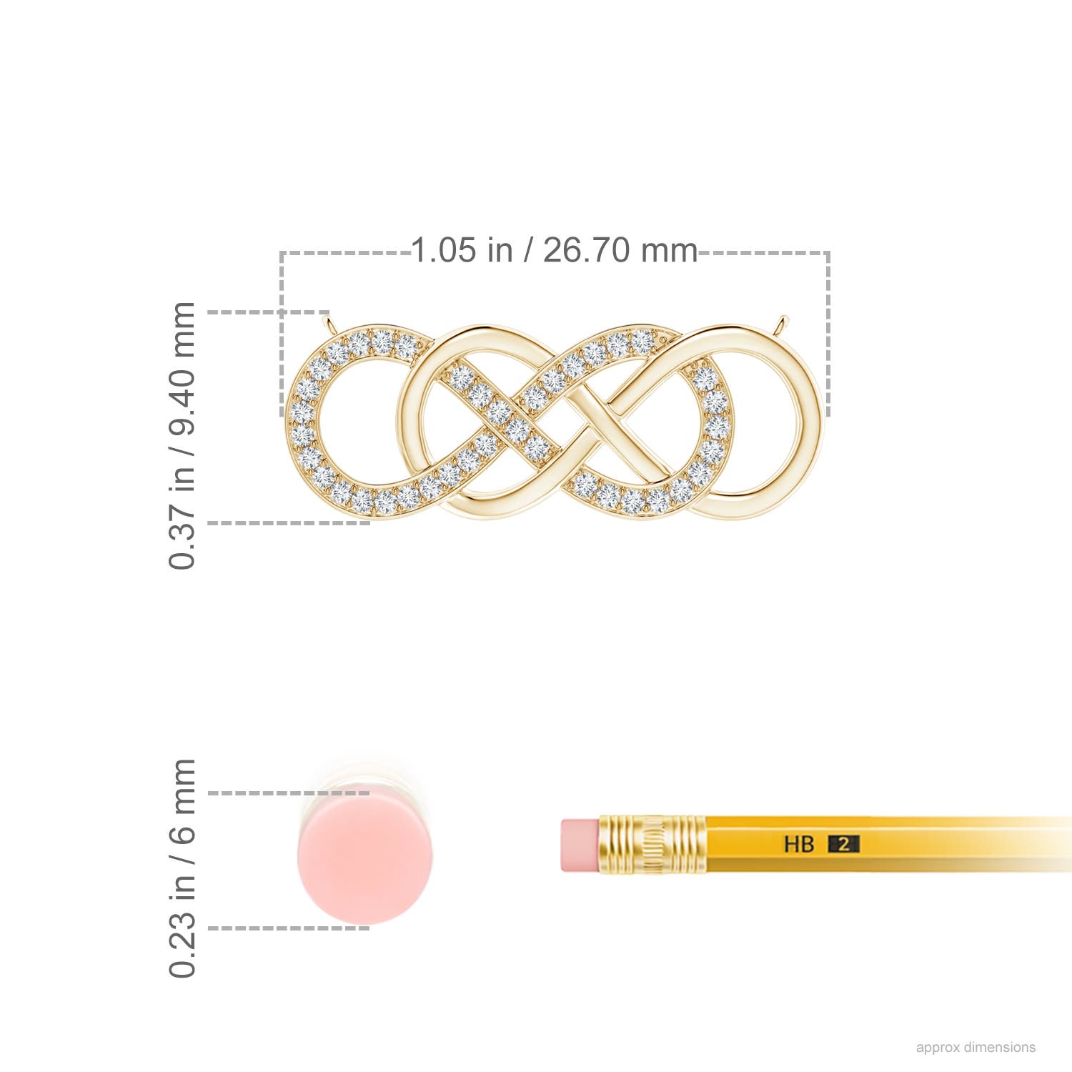 F-G, VS / 0.2 CT / 14 KT Yellow Gold