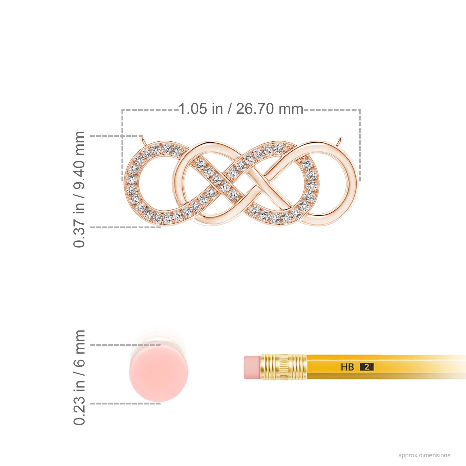 I-J, I1-I2 / 0.2 CT / 14 KT Rose Gold