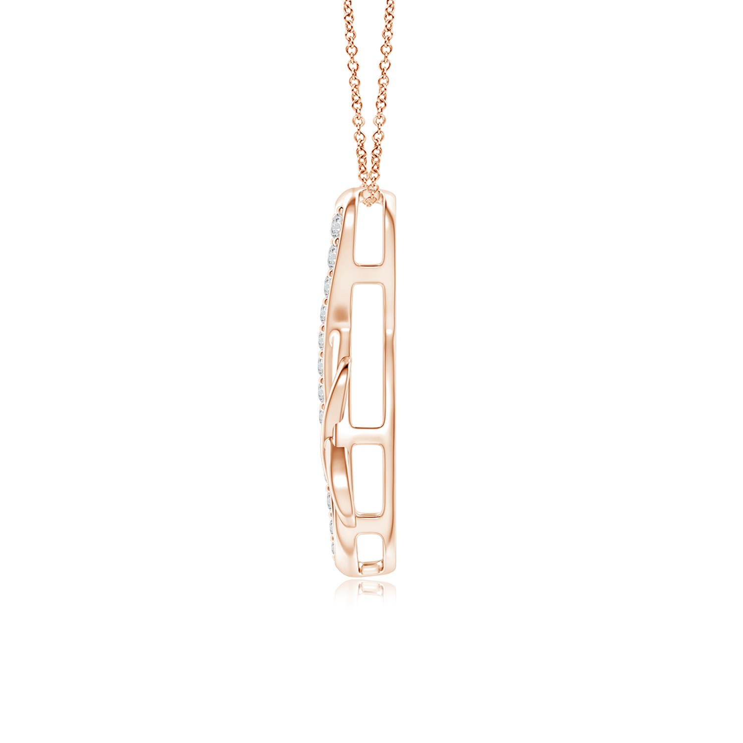 H, SI2 / 0.13 CT / 14 KT Rose Gold