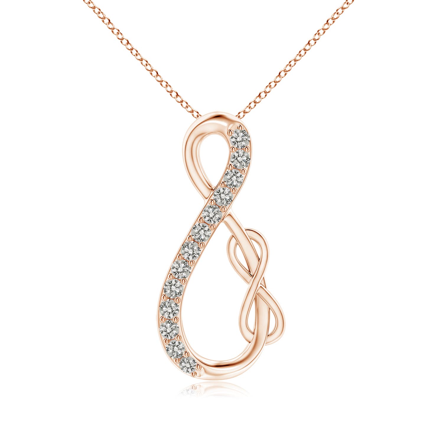 K, I3 / 0.18 CT / 14 KT Rose Gold