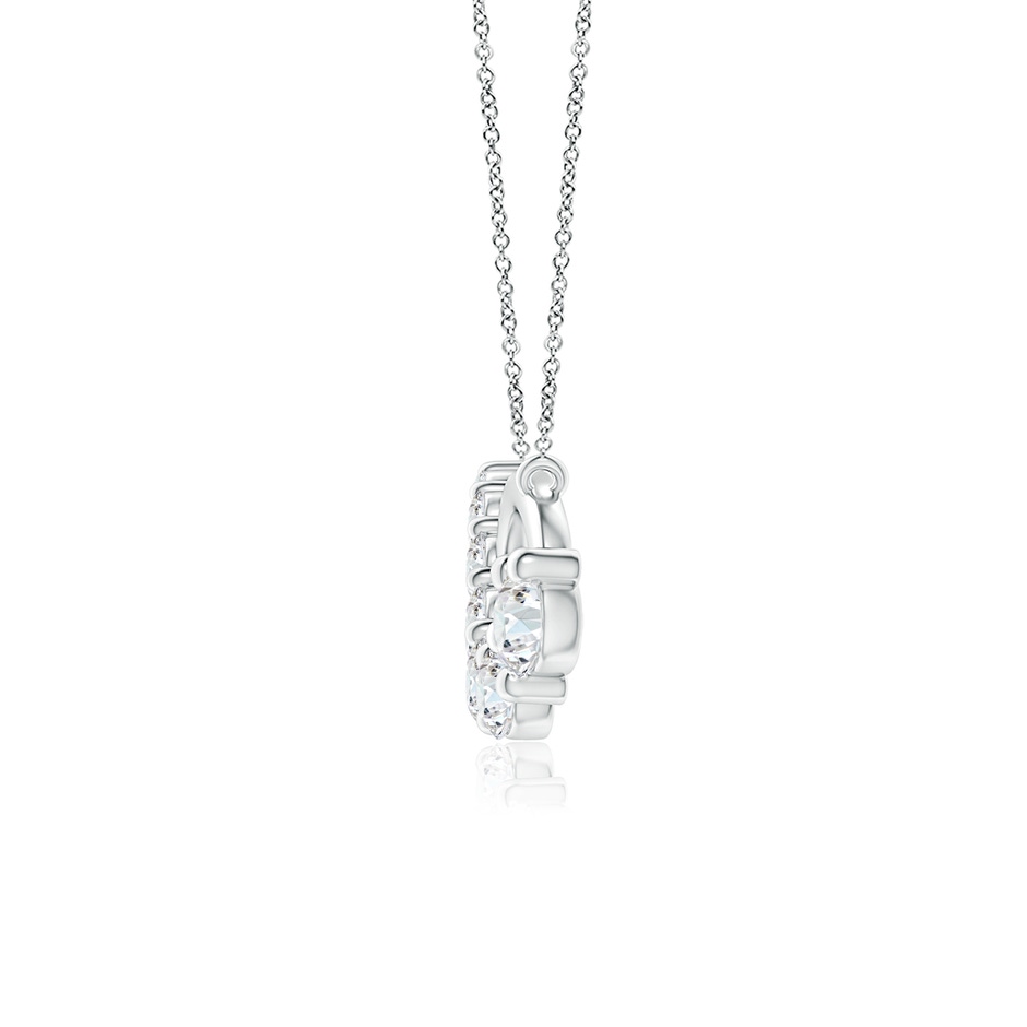 2.8mm GVS2 Diamond Horizontal Infinity Journey Pendant in P950 Platinum side 1