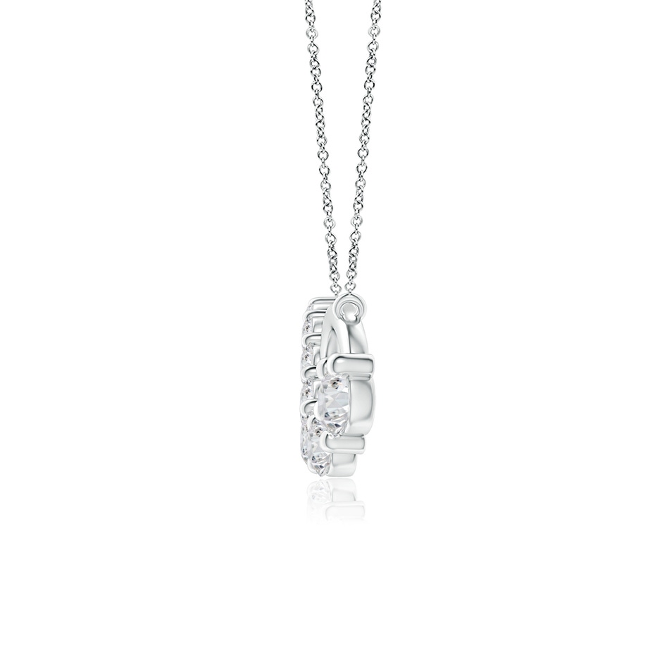2.8mm HSI2 Diamond Horizontal Infinity Journey Pendant in P950 Platinum side 1