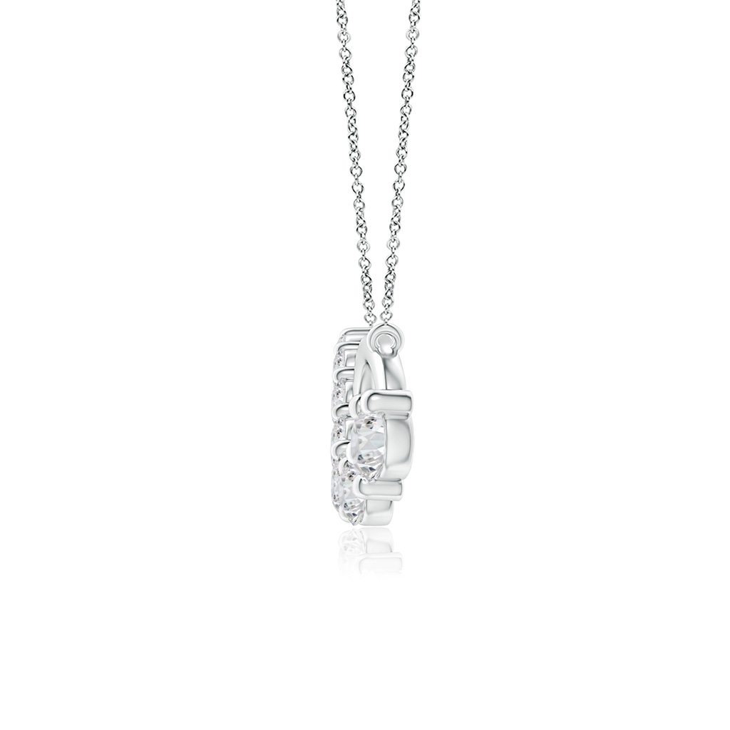 2.8mm HSI2 Diamond Horizontal Infinity Journey Pendant in White Gold - side 1