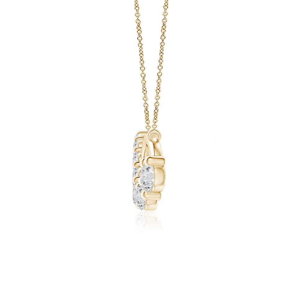 2.8mm HSI2 Diamond Horizontal Infinity Journey Pendant in Yellow Gold side 1