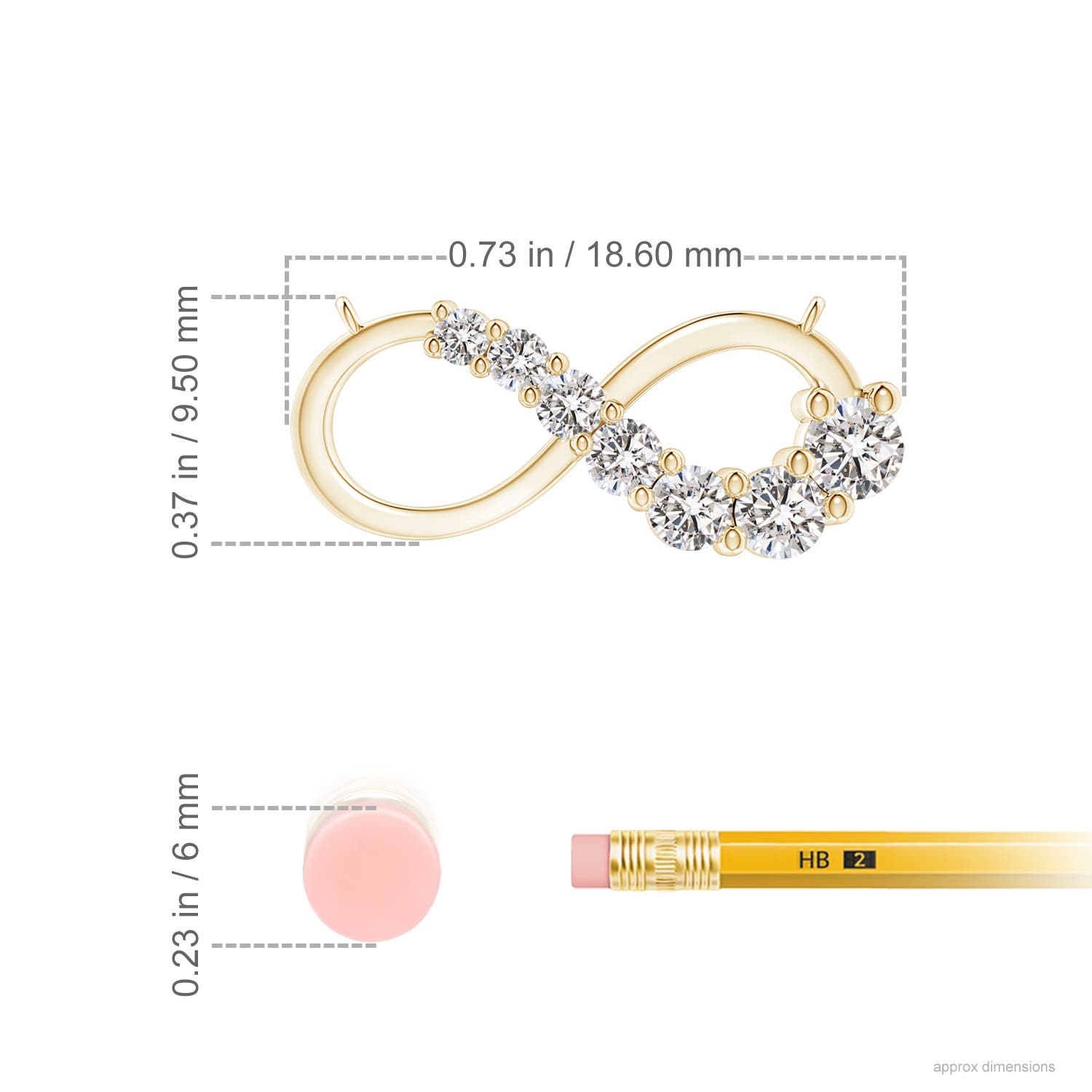 I-J, I1-I2 / 0.34 CT / 14 KT Yellow Gold