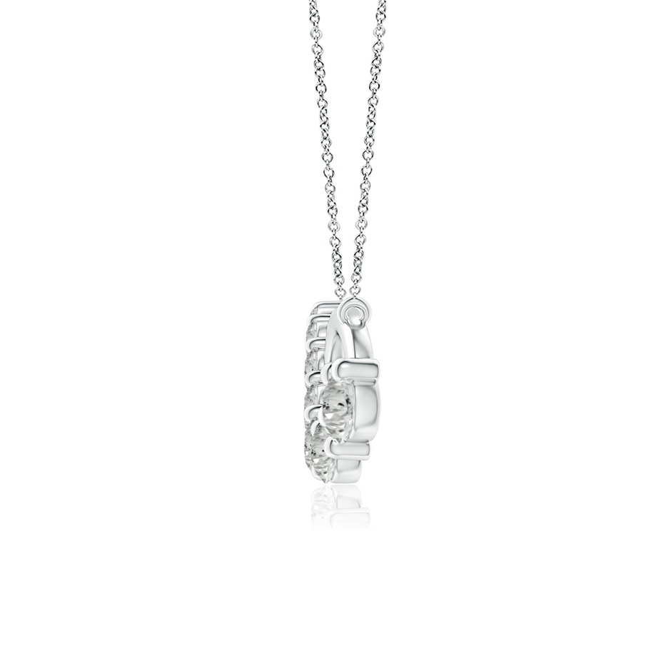 2.8mm KI3 Diamond Horizontal Infinity Journey Pendant in P950 Platinum side 1