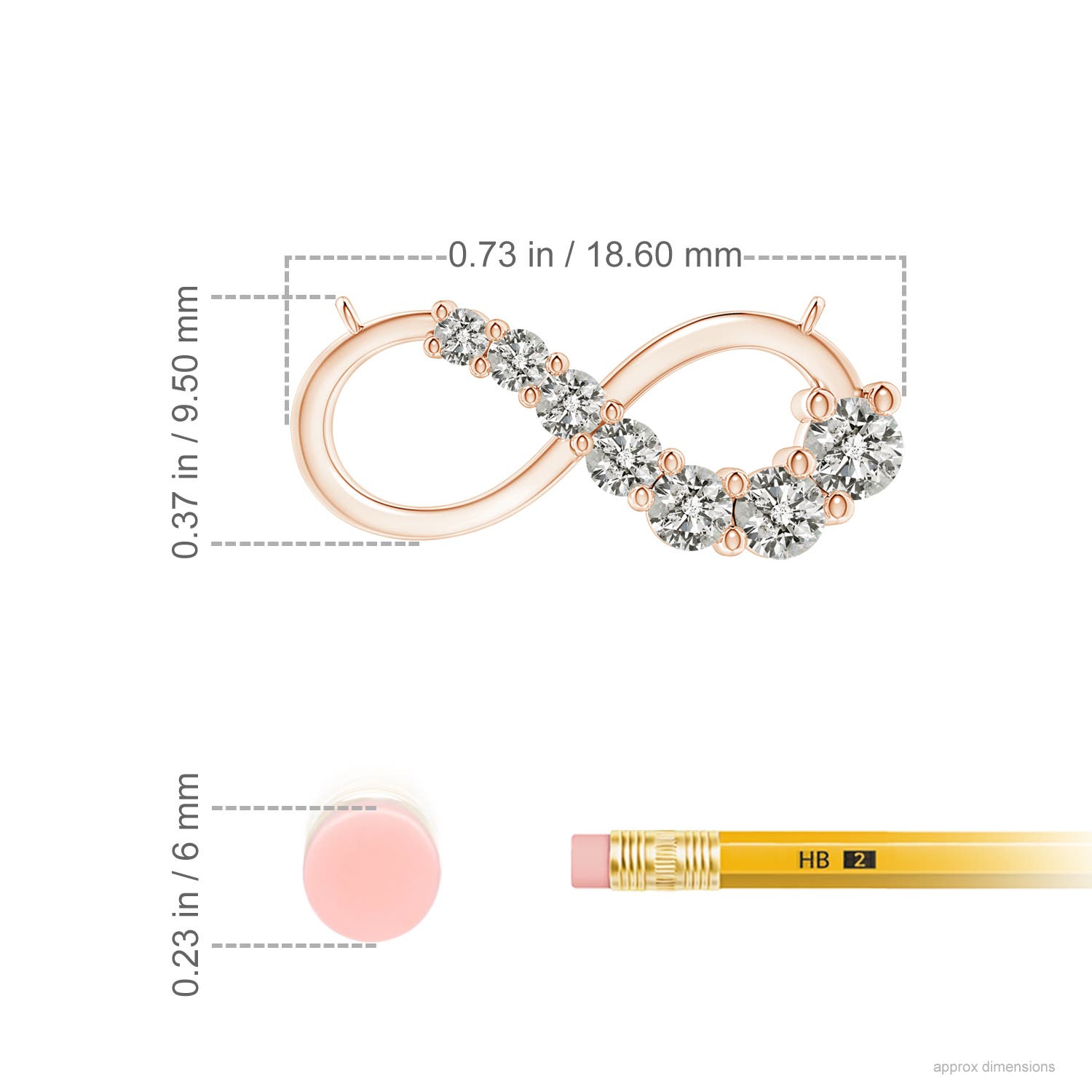 K, I3 / 0.34 CT / 14 KT Rose Gold