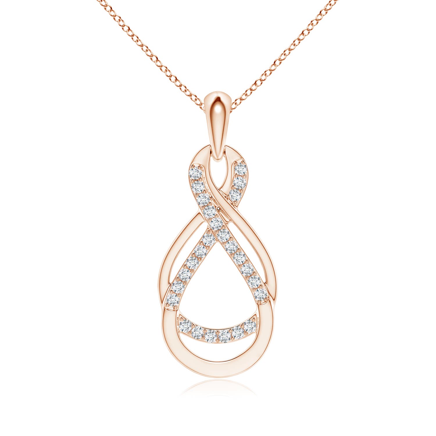 F-G, VS / 0.18 CT / 14 KT Rose Gold