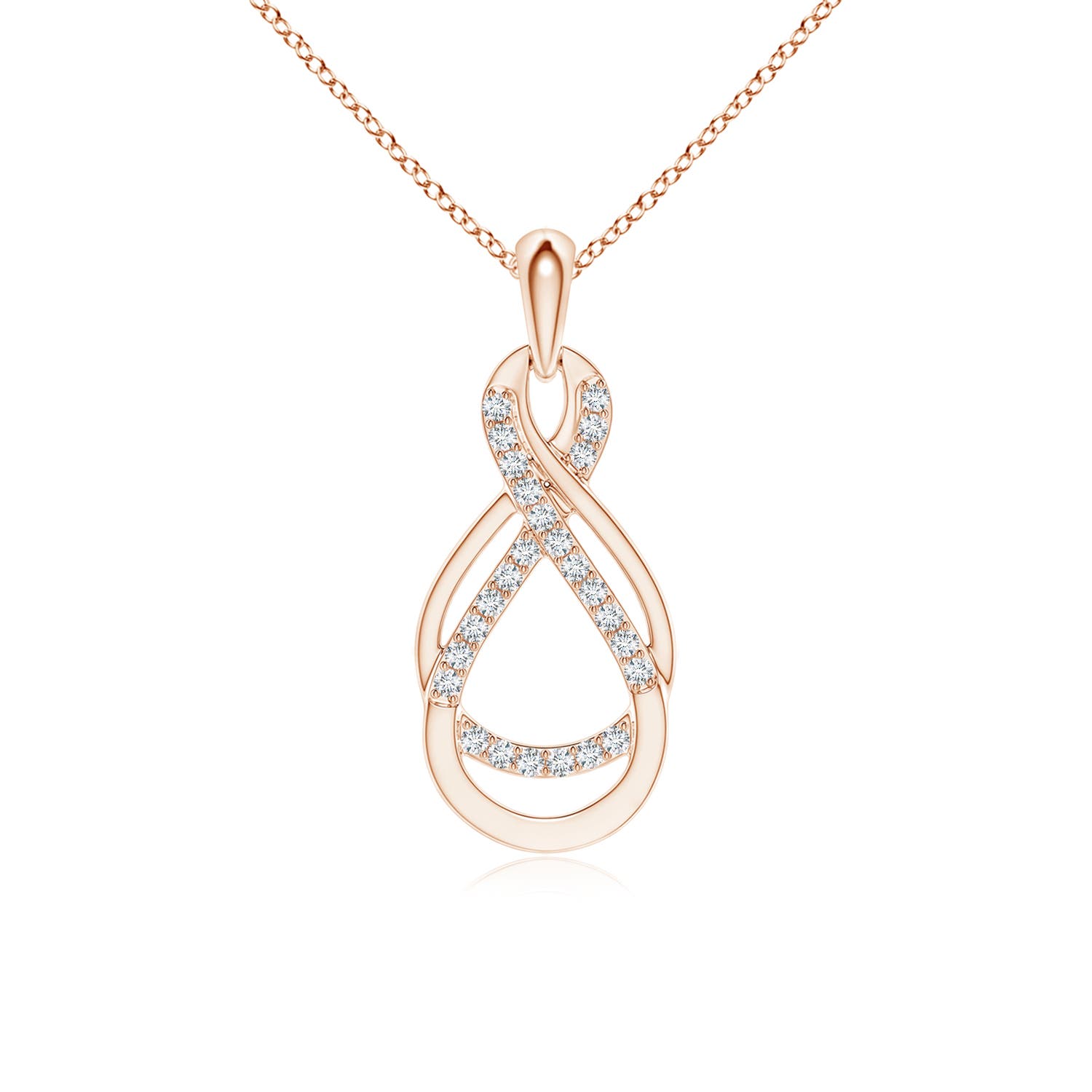 F-G, VS / 0.13 CT / 14 KT Rose Gold